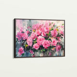 Floral Canvas Wall Art WAD746-F 90 x 60 cm / Stretched on hidden frame