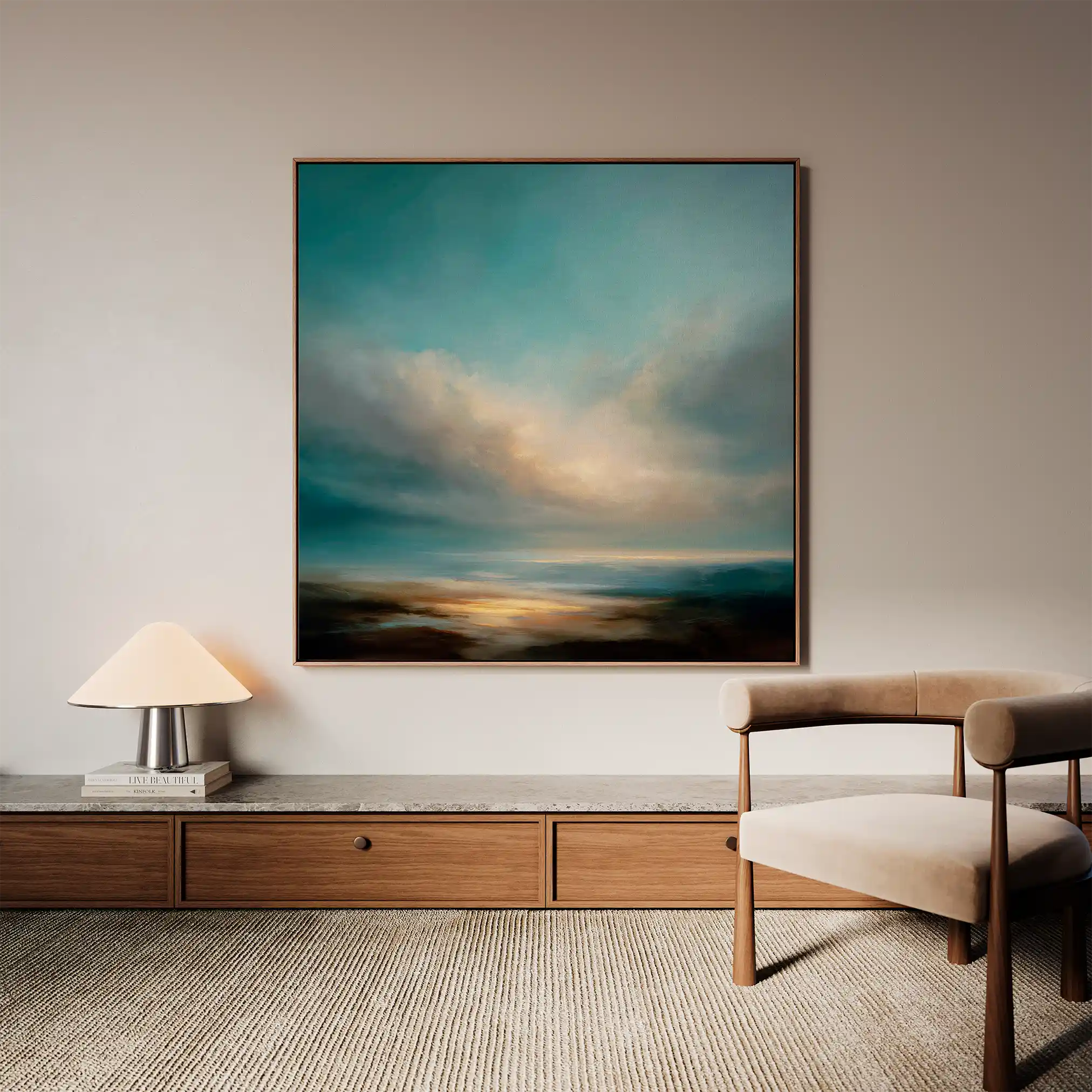Abstract 747 Canvas Art 60 x 60 cm / Stretched on hidden frame