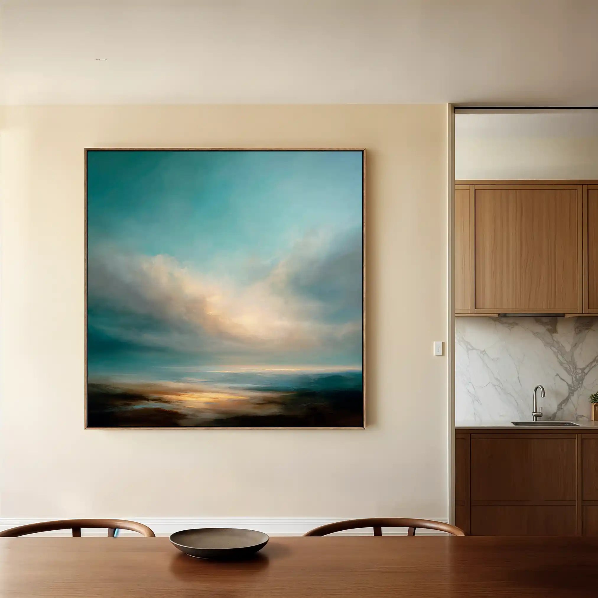 Abstract 747 Canvas Art 60 x 60 cm / Stretched on hidden frame