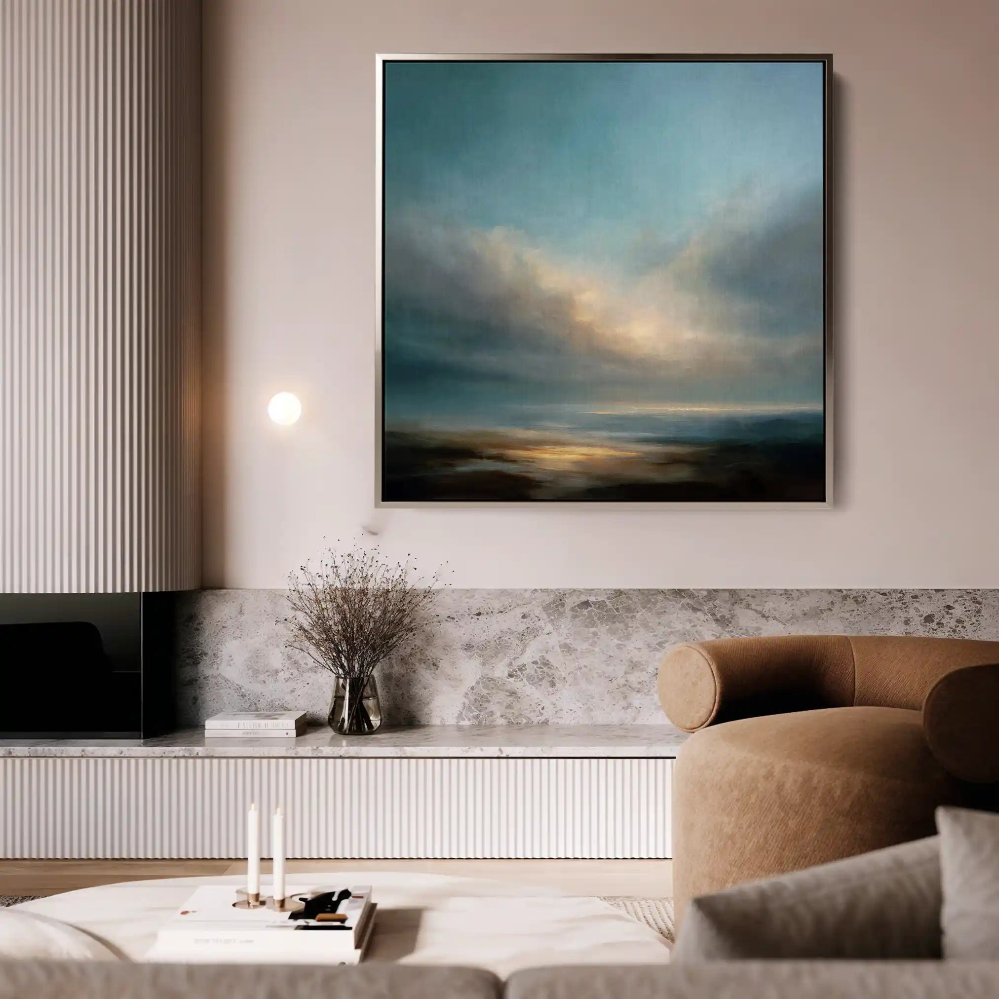 Abstract 747 Canvas Art 60 x 60 cm / Stretched on hidden frame