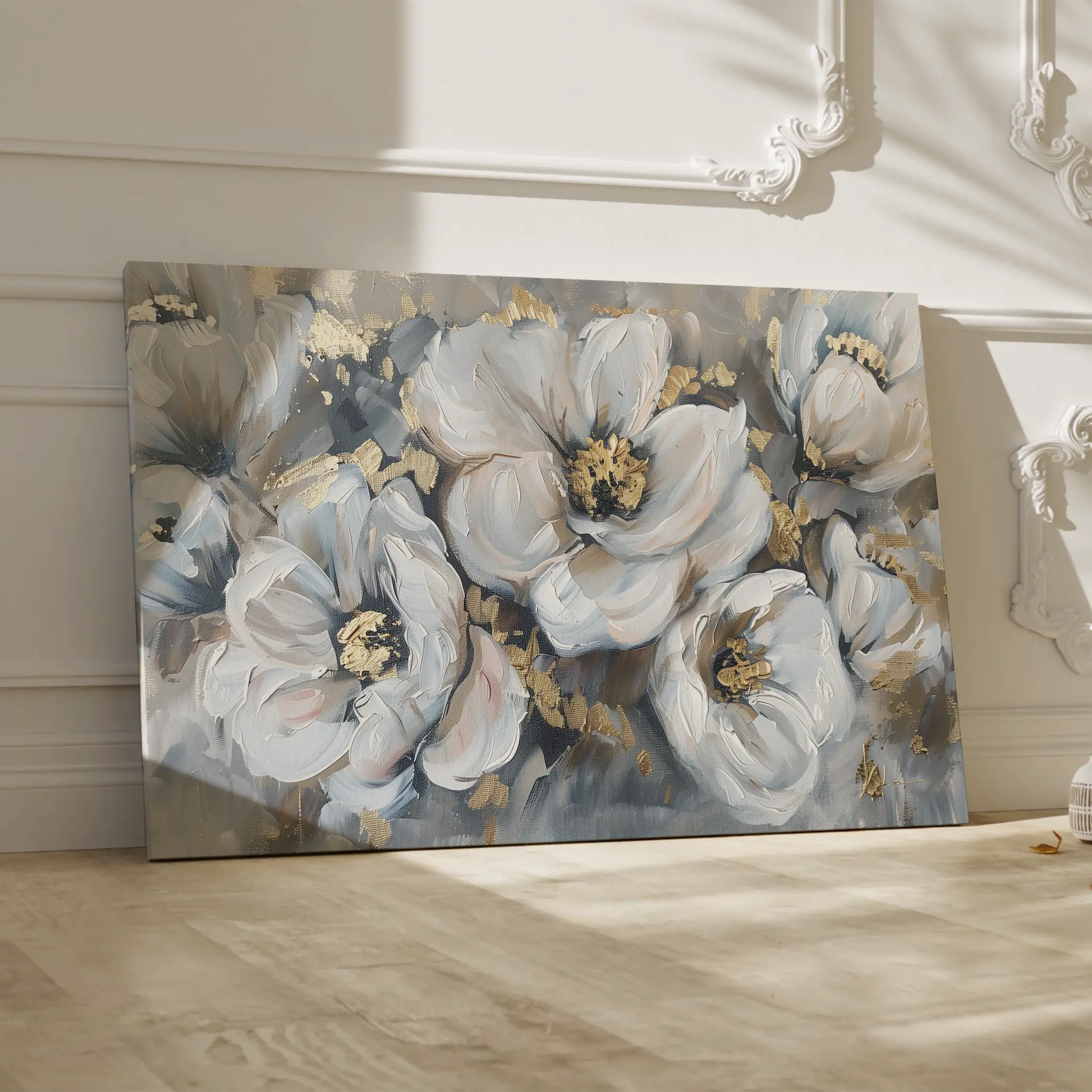 Floral Canvas Wall Art WAD747-F 90 x 60 cm / Stretched on hidden frame