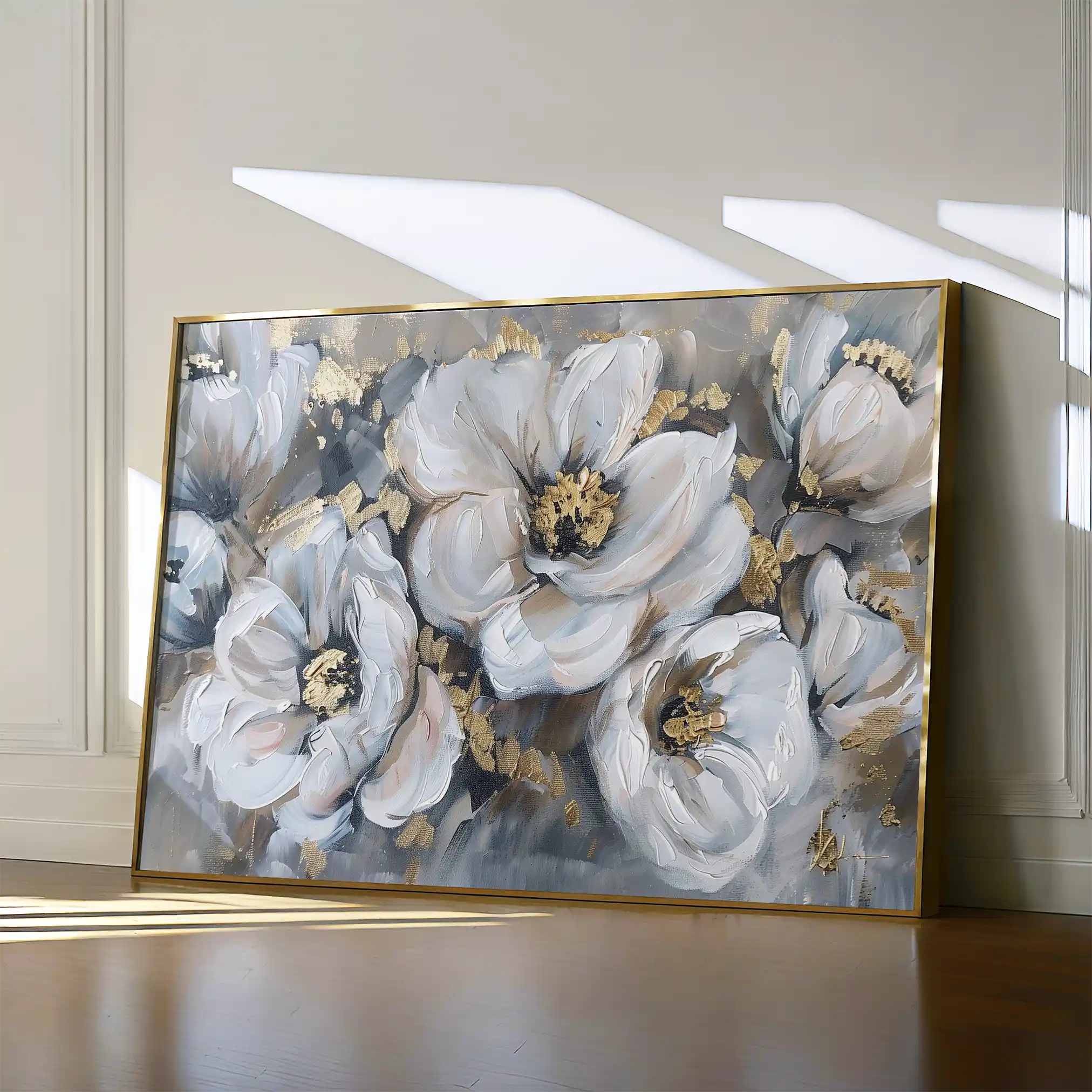 Floral Canvas Wall Art WAD747-F 90 x 60 cm / Stretched on hidden frame