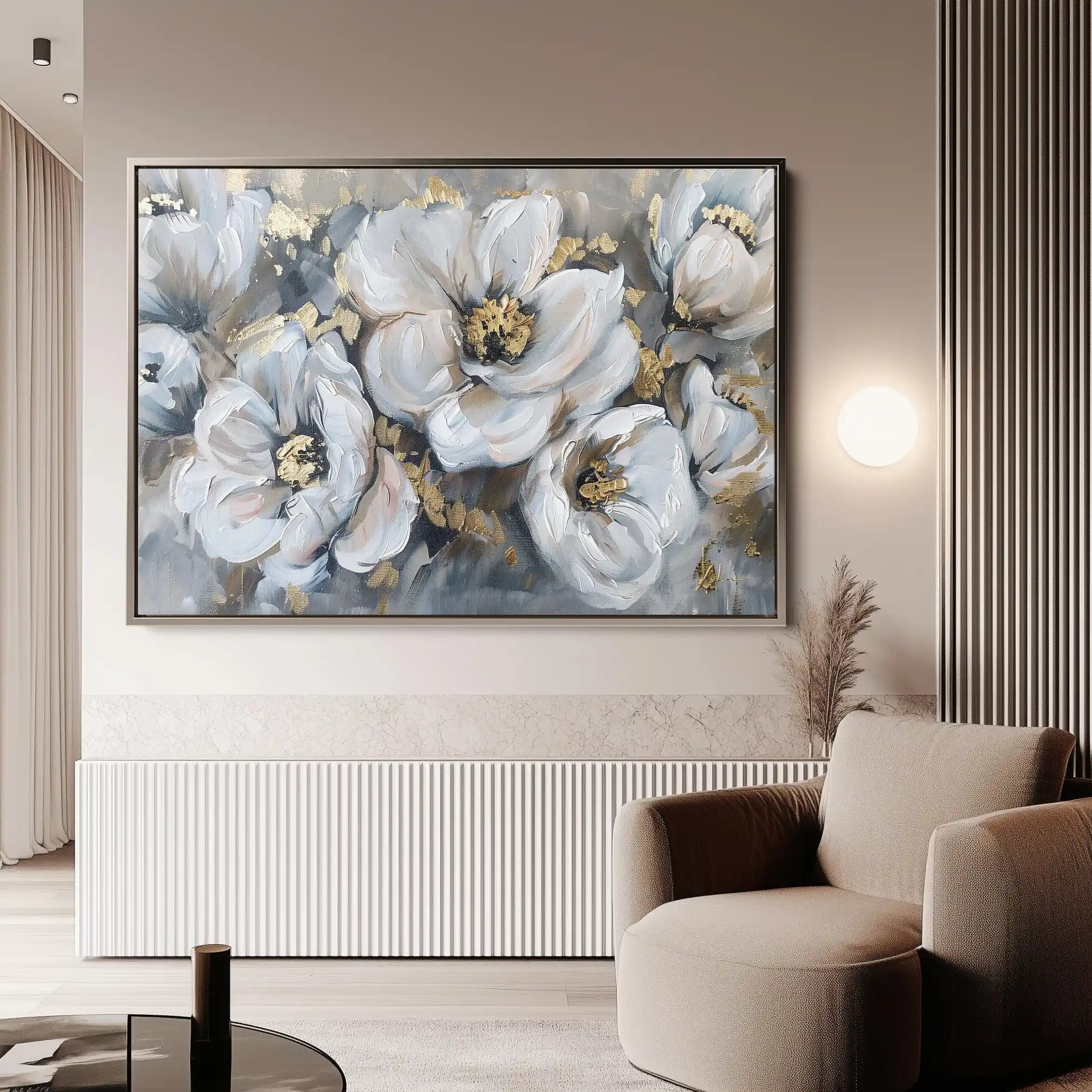 Floral Canvas Wall Art WAD747-F 90 x 60 cm / Stretched on hidden frame