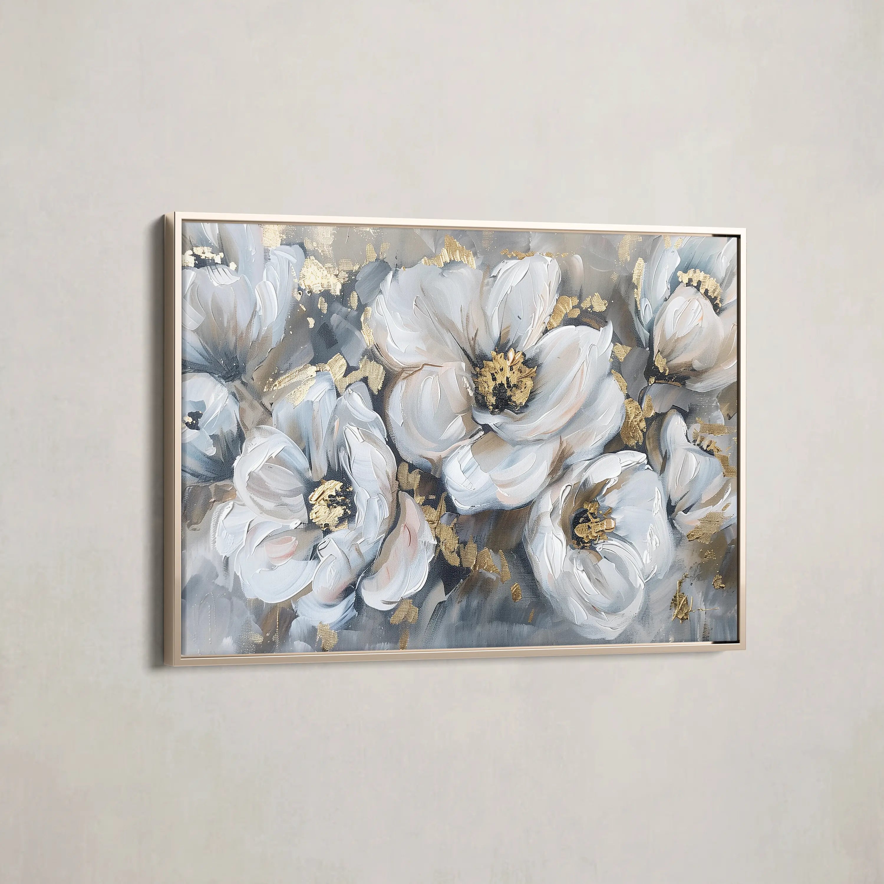 Floral Canvas Wall Art WAD747-F 90 x 60 cm / Stretched on hidden frame