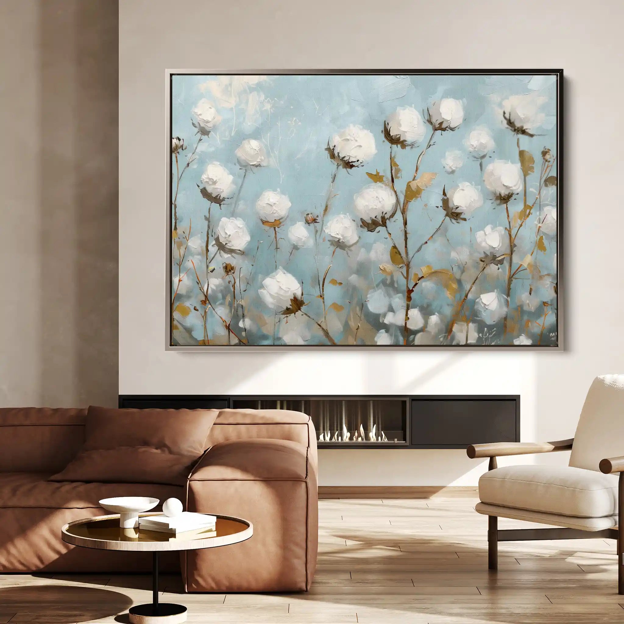 Floral Canvas Wall Art WAD748-F 90 x 60 cm / Stretched on hidden frame