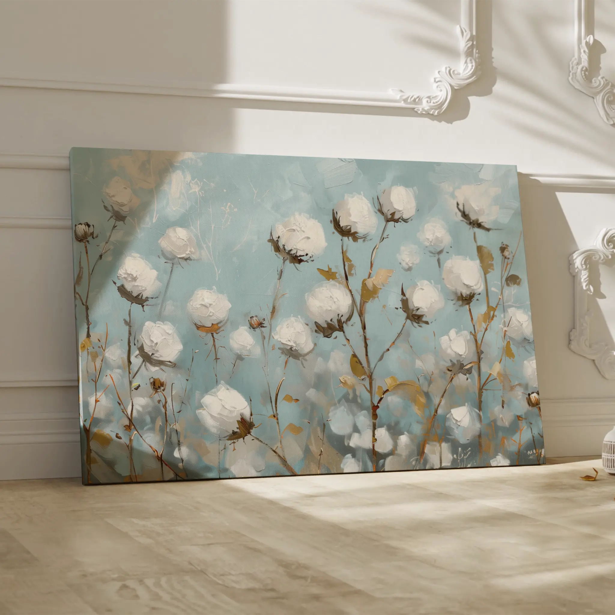 Floral Canvas Wall Art WAD748-F 90 x 60 cm / Stretched on hidden frame