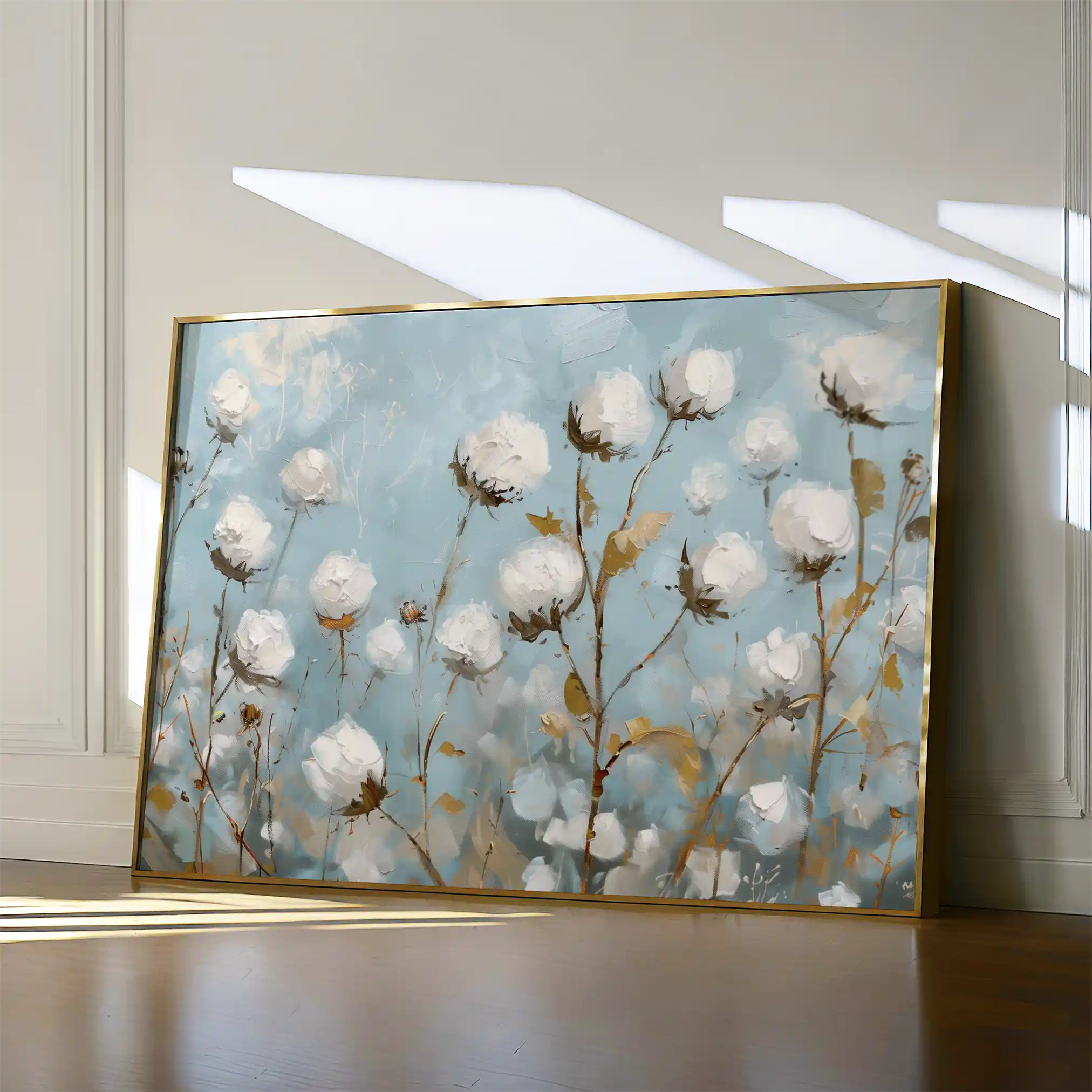 Floral Canvas Wall Art WAD748-F 90 x 60 cm / Stretched on hidden frame