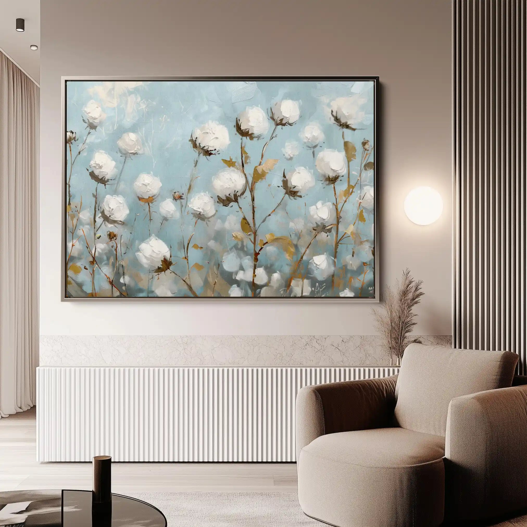 Floral Canvas Wall Art WAD748-F 90 x 60 cm / Stretched on hidden frame