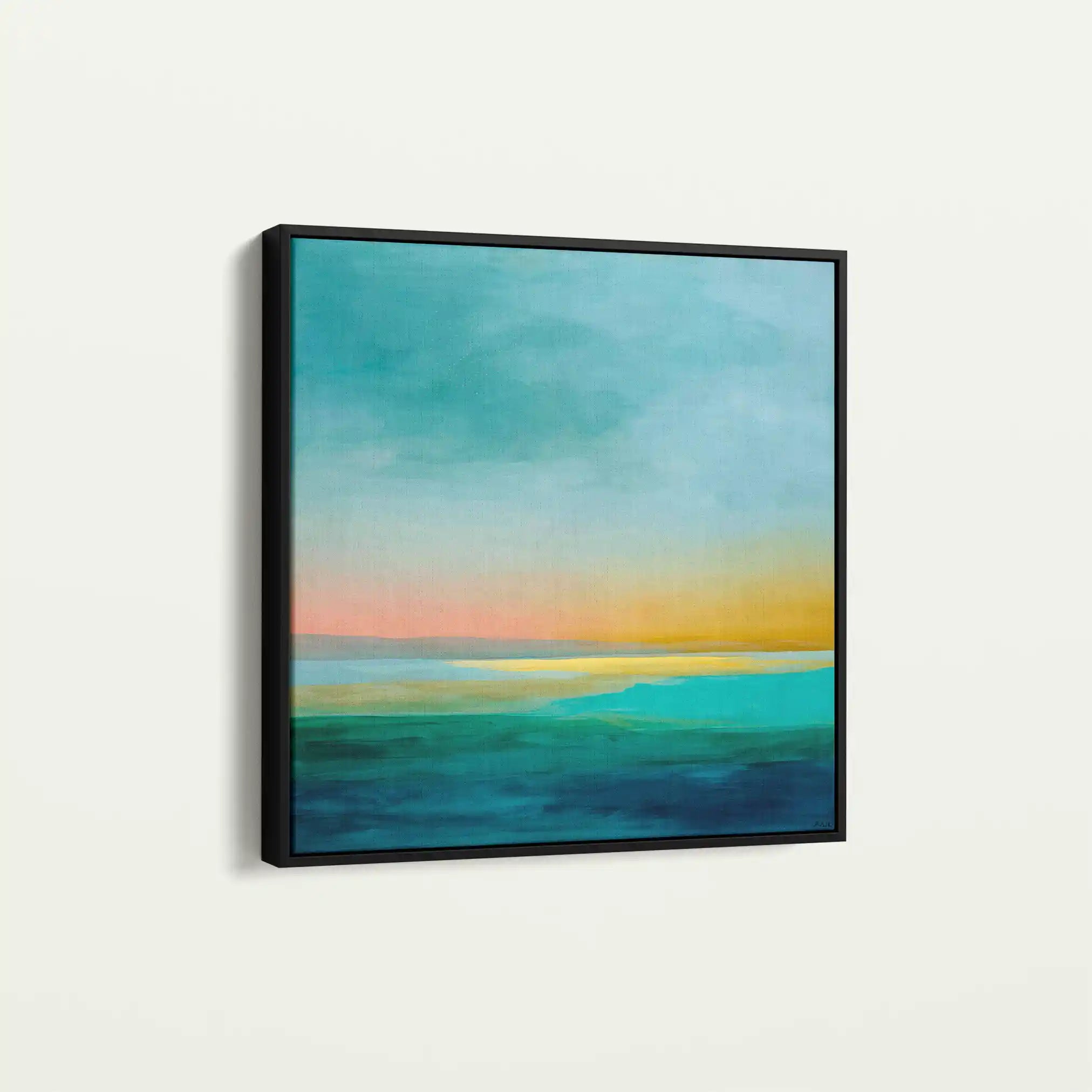 Abstract Canvas Wall Art WAD749-A 80 x 80 cm / Stretched on hidden frame