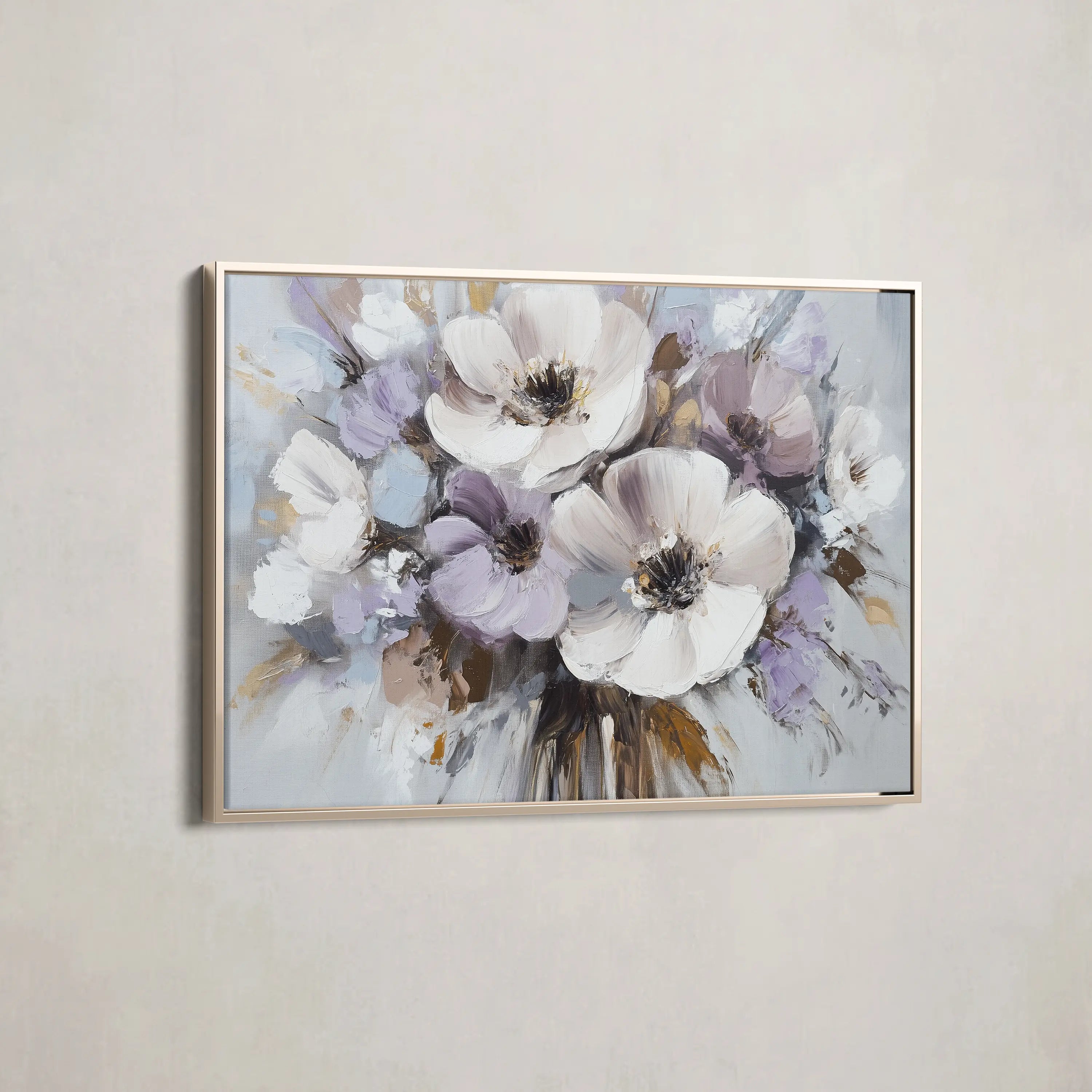 Floral Canvas Wall Art WAD749-F 90 x 60 cm / Stretched on hidden frame