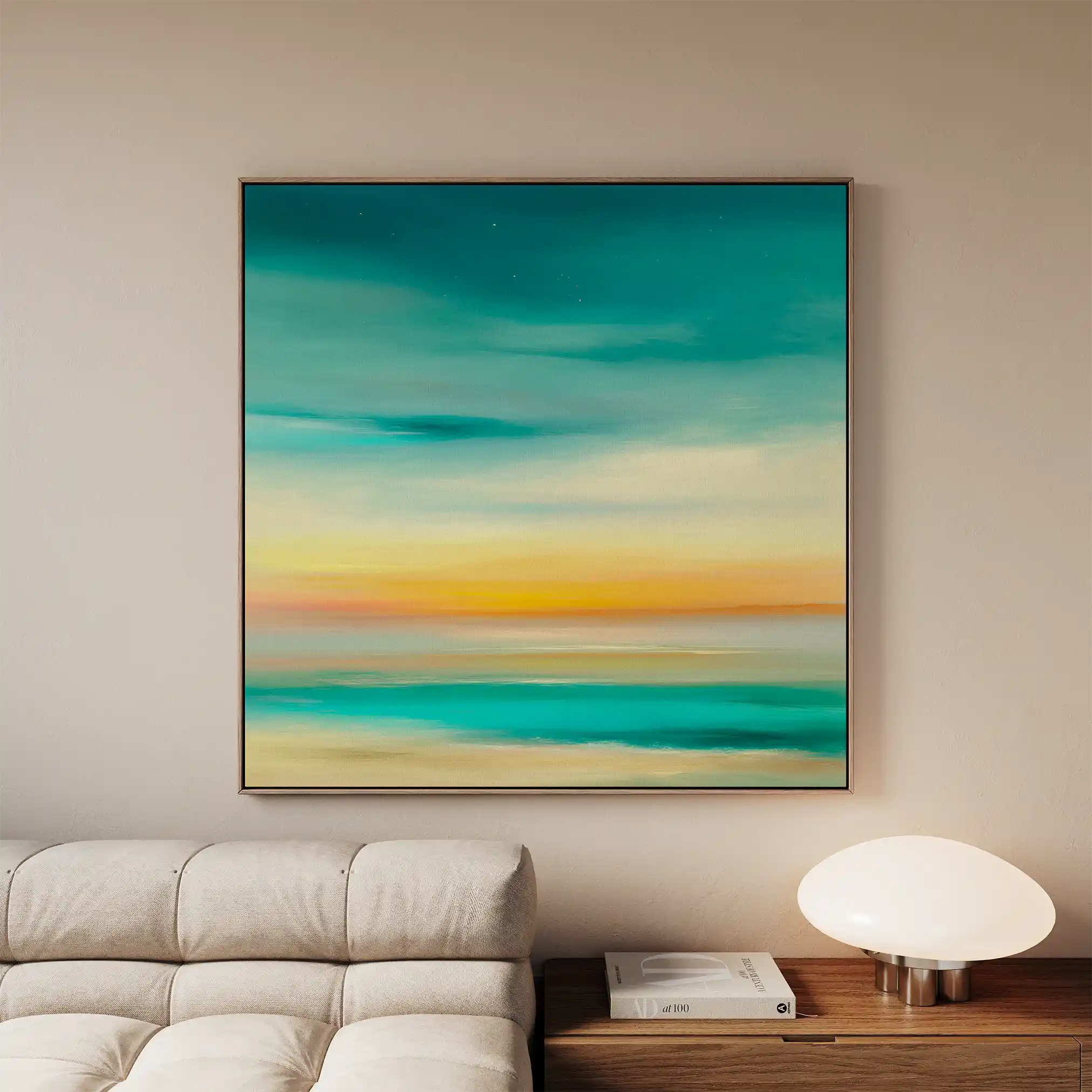Abstract 750 Canvas Art 60 x 60 cm / Stretched on hidden frame