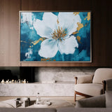 Floral Canvas Wall Art WAD750-F 90 x 60 cm / Stretched on hidden frame