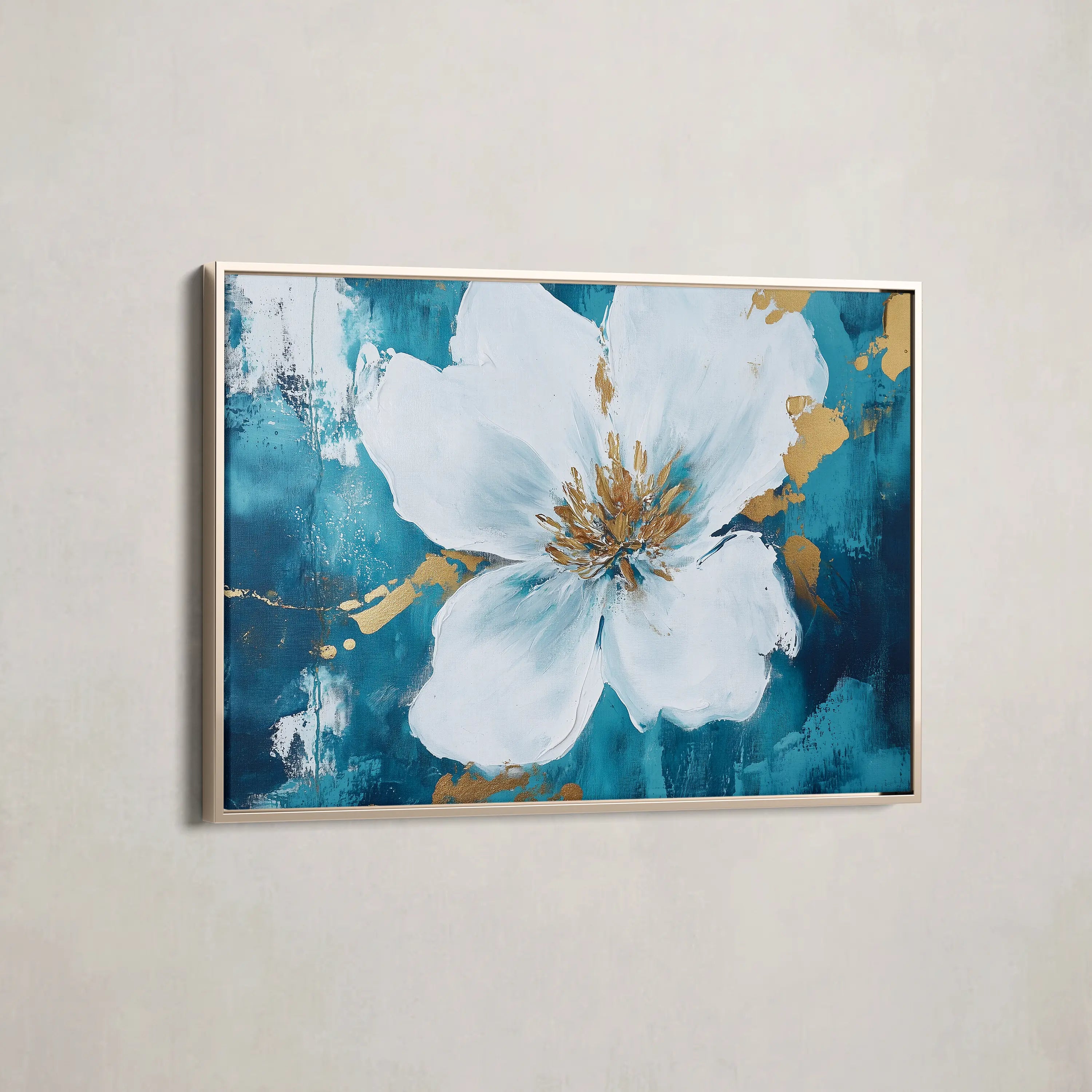 Floral Canvas Wall Art WAD750-F 90 x 60 cm / Stretched on hidden frame