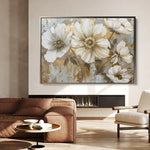 Floral Canvas Wall Art WAD751-F 90 x 60 cm / Stretched on hidden frame