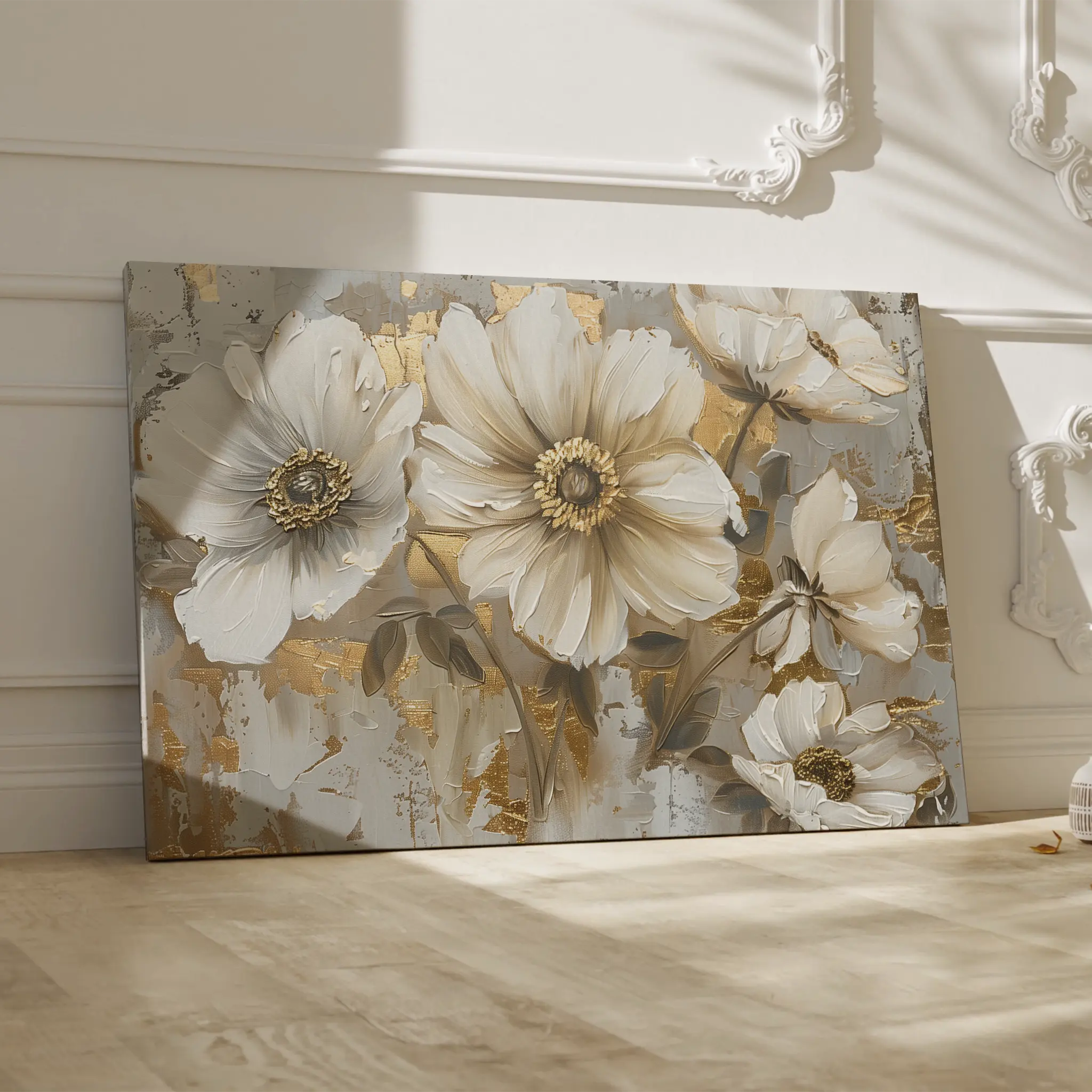 Floral Canvas Wall Art WAD751-F 90 x 60 cm / Stretched on hidden frame