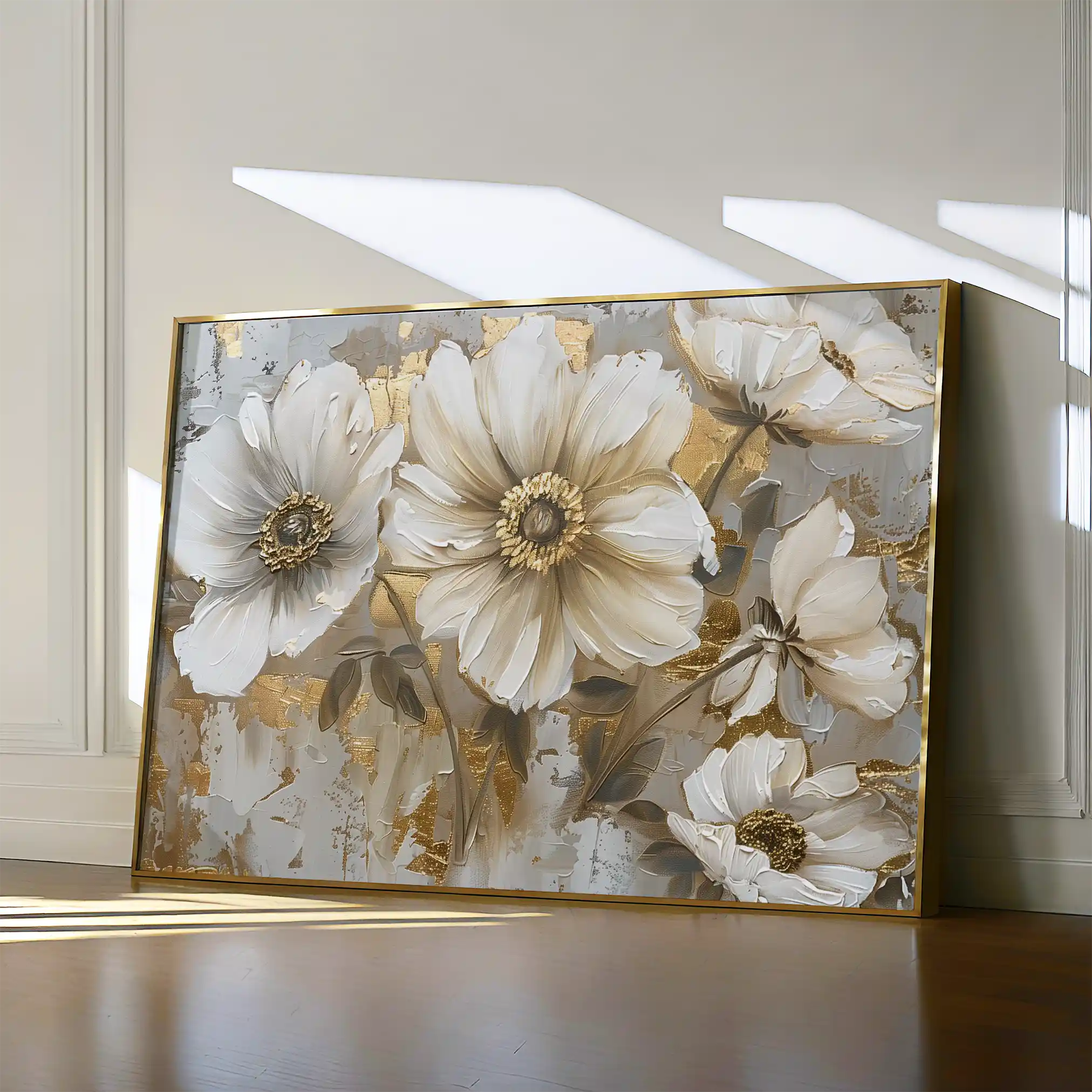 Floral Canvas Wall Art WAD751-F 90 x 60 cm / Stretched on hidden frame