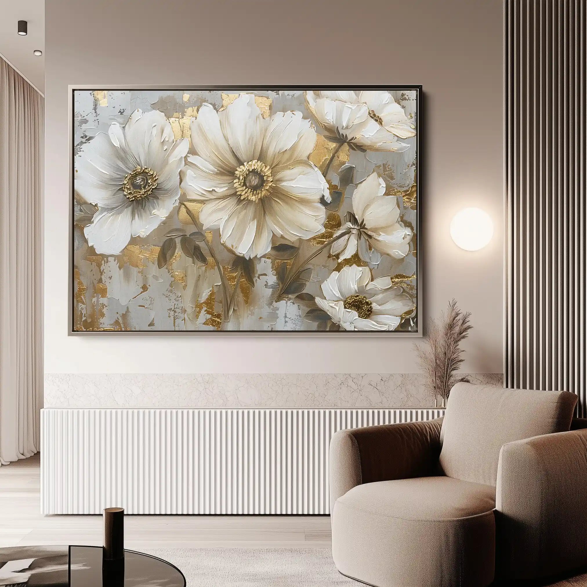Floral Canvas Wall Art WAD751-F 90 x 60 cm / Stretched on hidden frame
