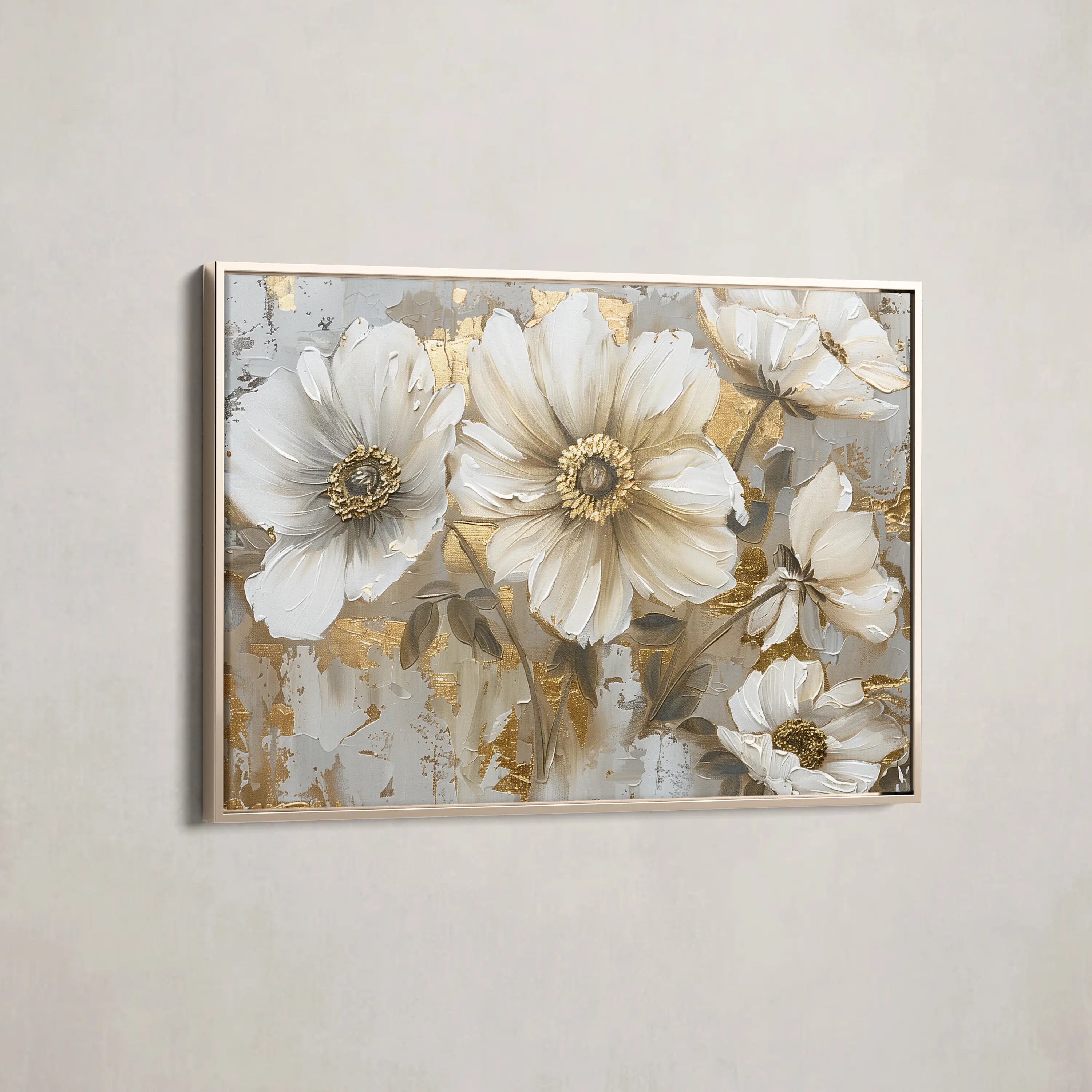 Floral Canvas Wall Art WAD751-F 90 x 60 cm / Stretched on hidden frame