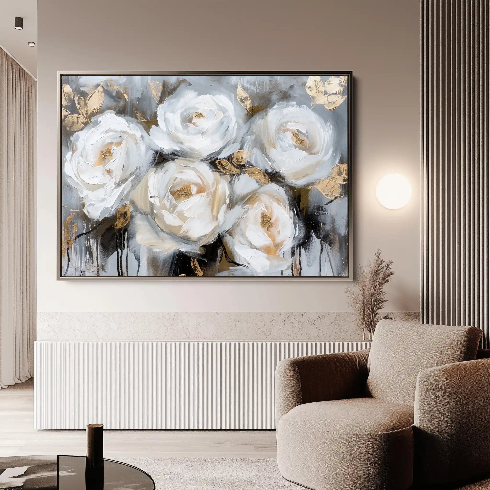Floral Canvas Wall Art WAD752-F 90 x 60 cm / Stretched on hidden frame