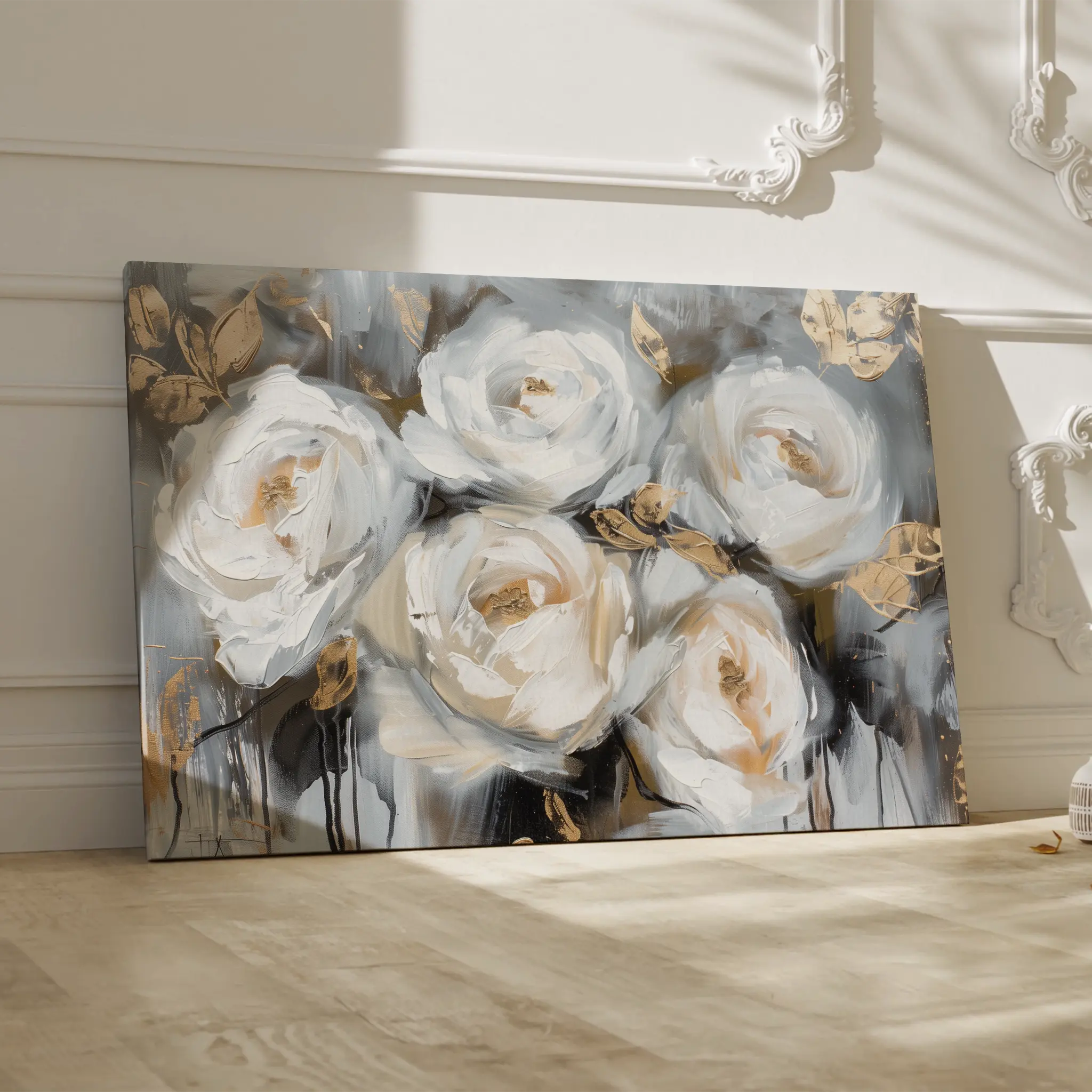 Floral Canvas Wall Art WAD752-F 90 x 60 cm / Stretched on hidden frame