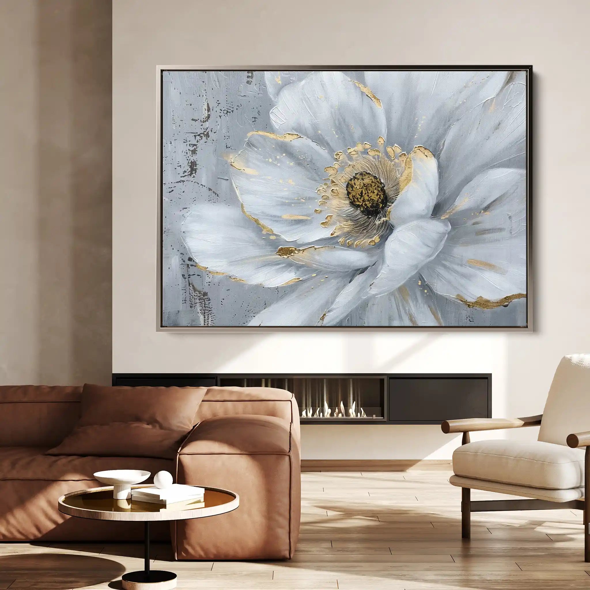 Floral Canvas Wall Art WAD754-F 90 x 60 cm / Stretched on hidden frame