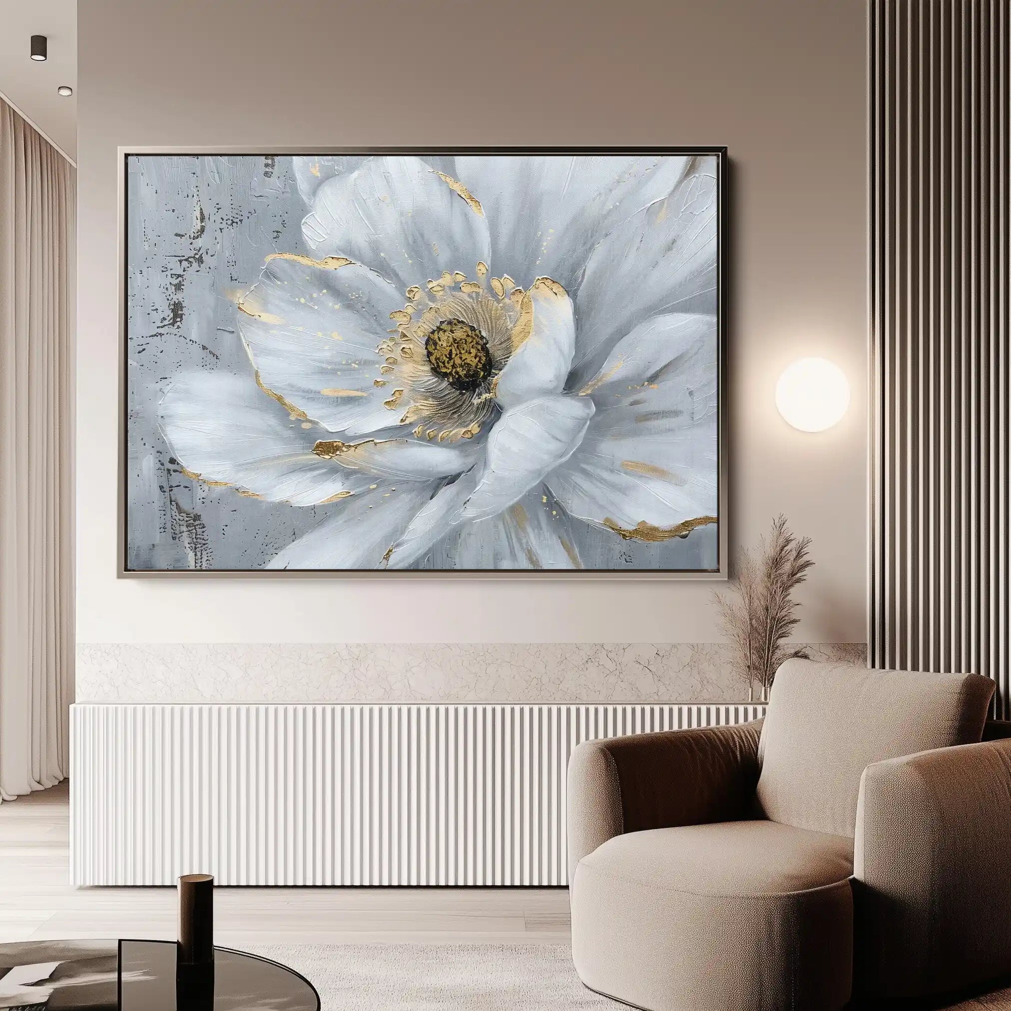 Floral Canvas Wall Art WAD754-F 90 x 60 cm / Stretched on hidden frame