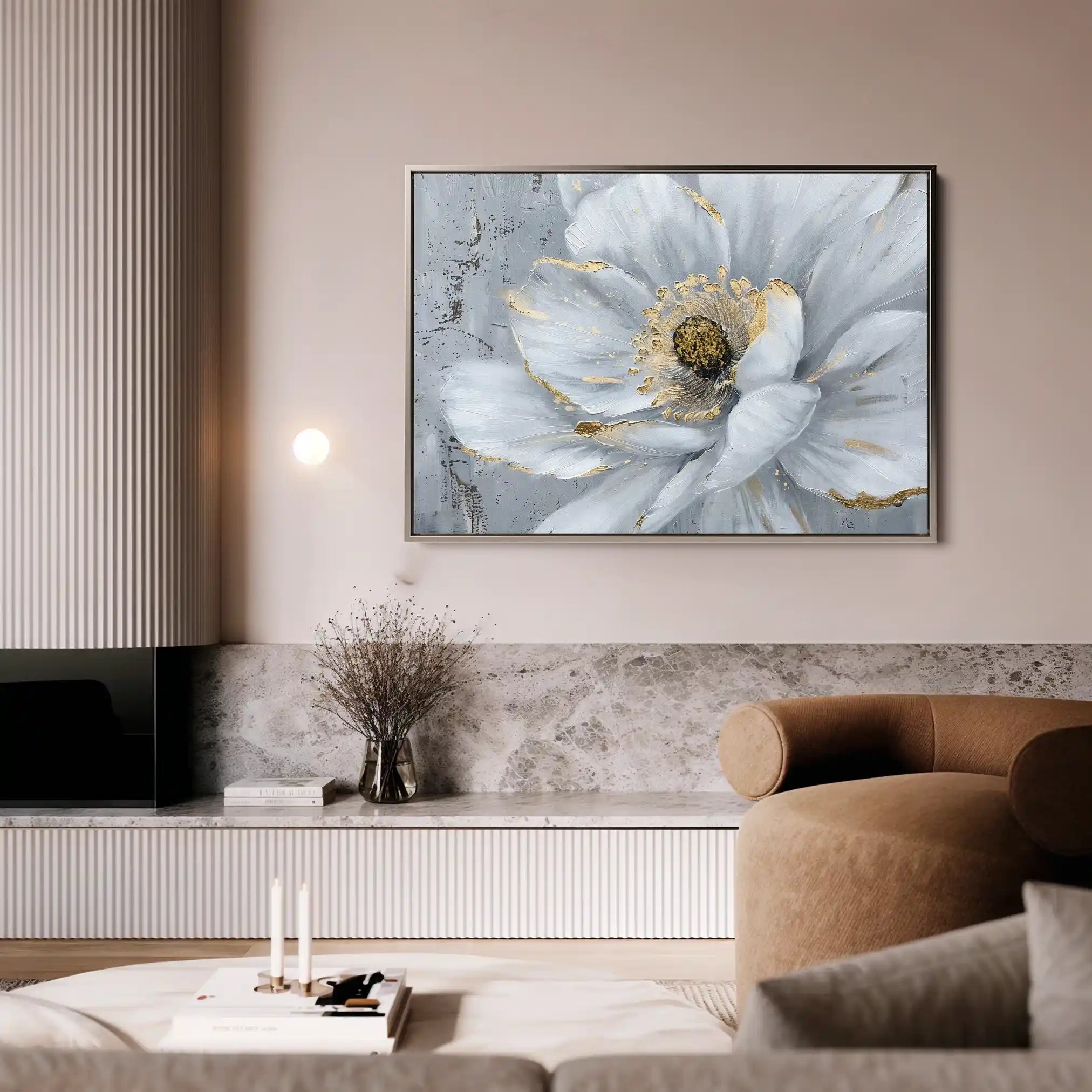Floral Canvas Wall Art WAD754-F 90 x 60 cm / Stretched on hidden frame