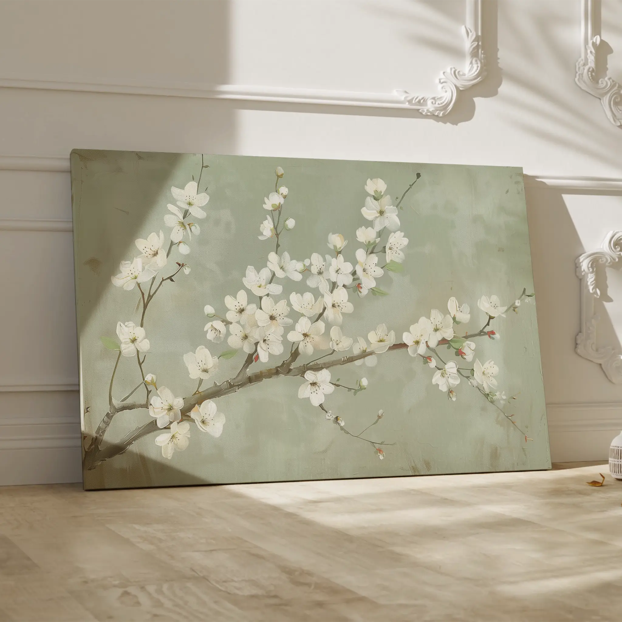 Floral Canvas Wall Art WAD755-F 90 x 60 cm / Stretched on hidden frame