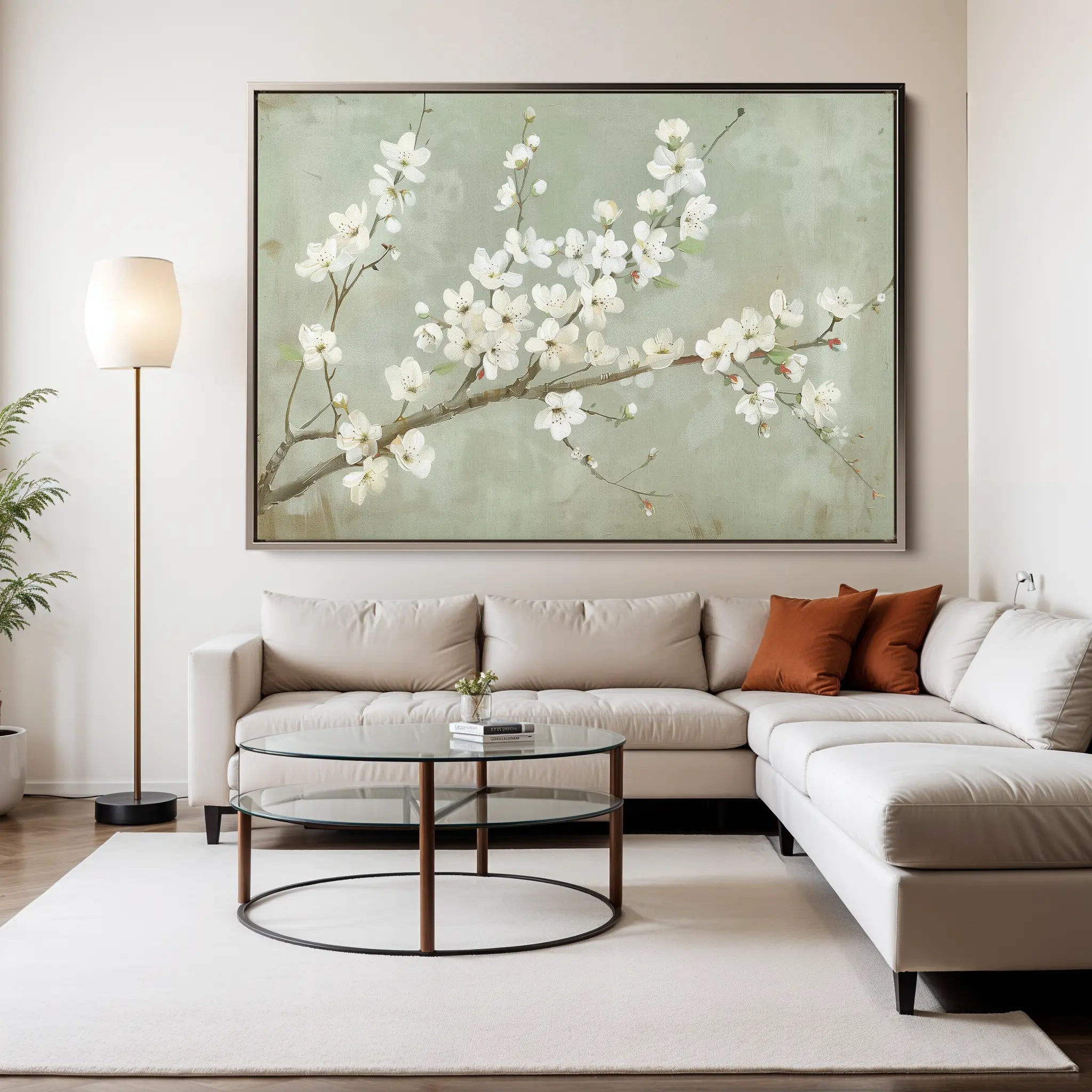 Floral Canvas Wall Art WAD755-F 90 x 60 cm / Stretched on hidden frame