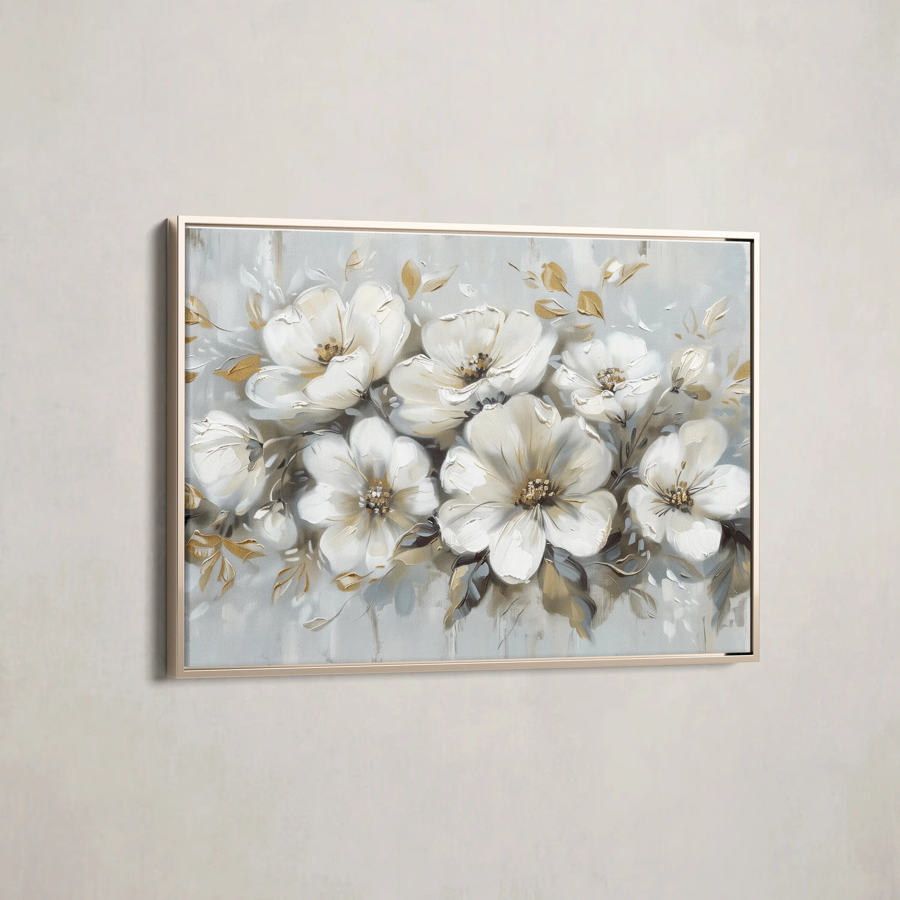 Floral Canvas Wall Art WAD756-F 90 x 60 cm / Stretched on hidden frame