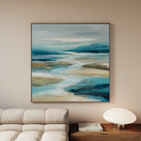 Abstract 757 Canvas Art 60 x 60 cm / Stretched on hidden frame