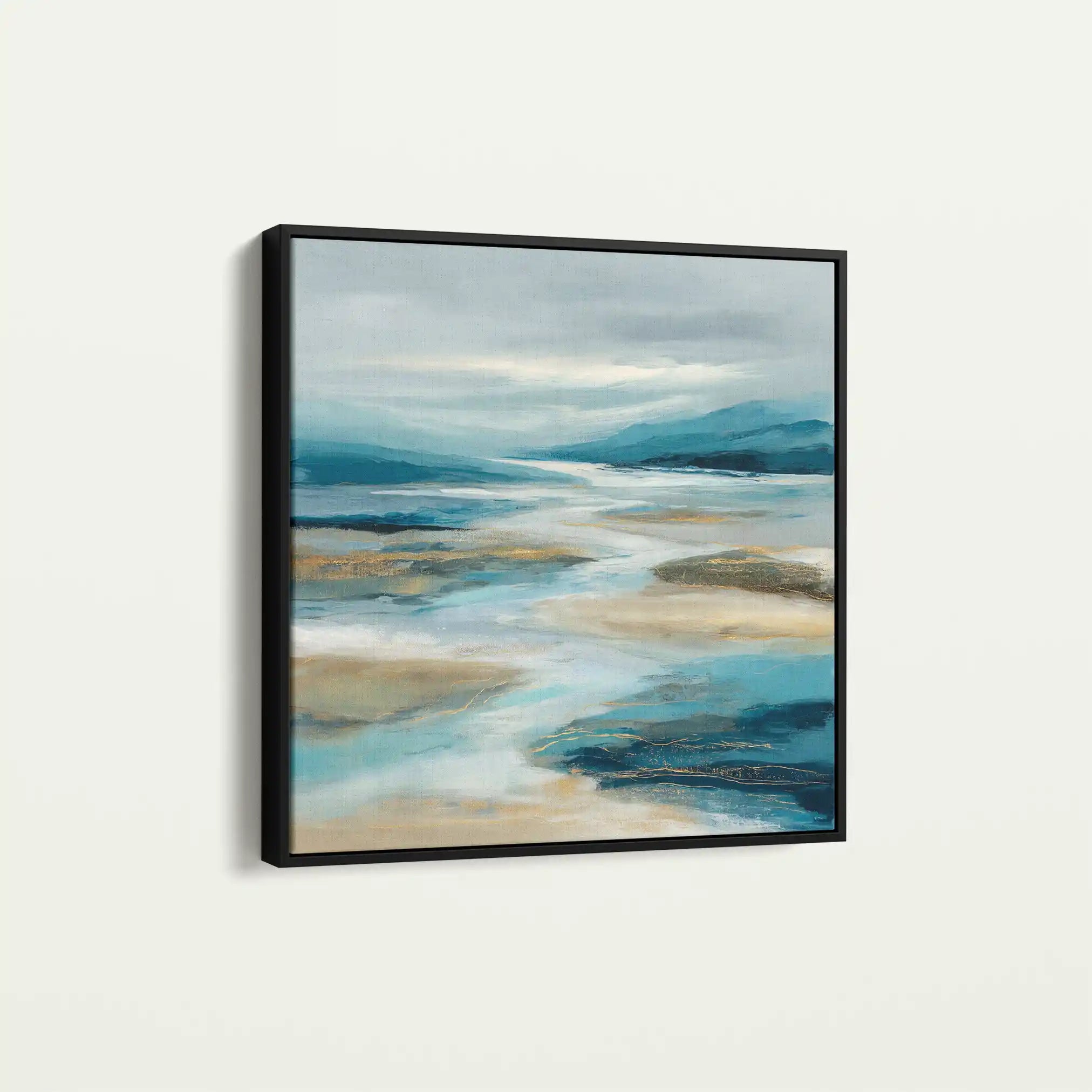 Abstract Canvas Wall Art WAD757-A 80 x 80 cm / Stretched on hidden frame