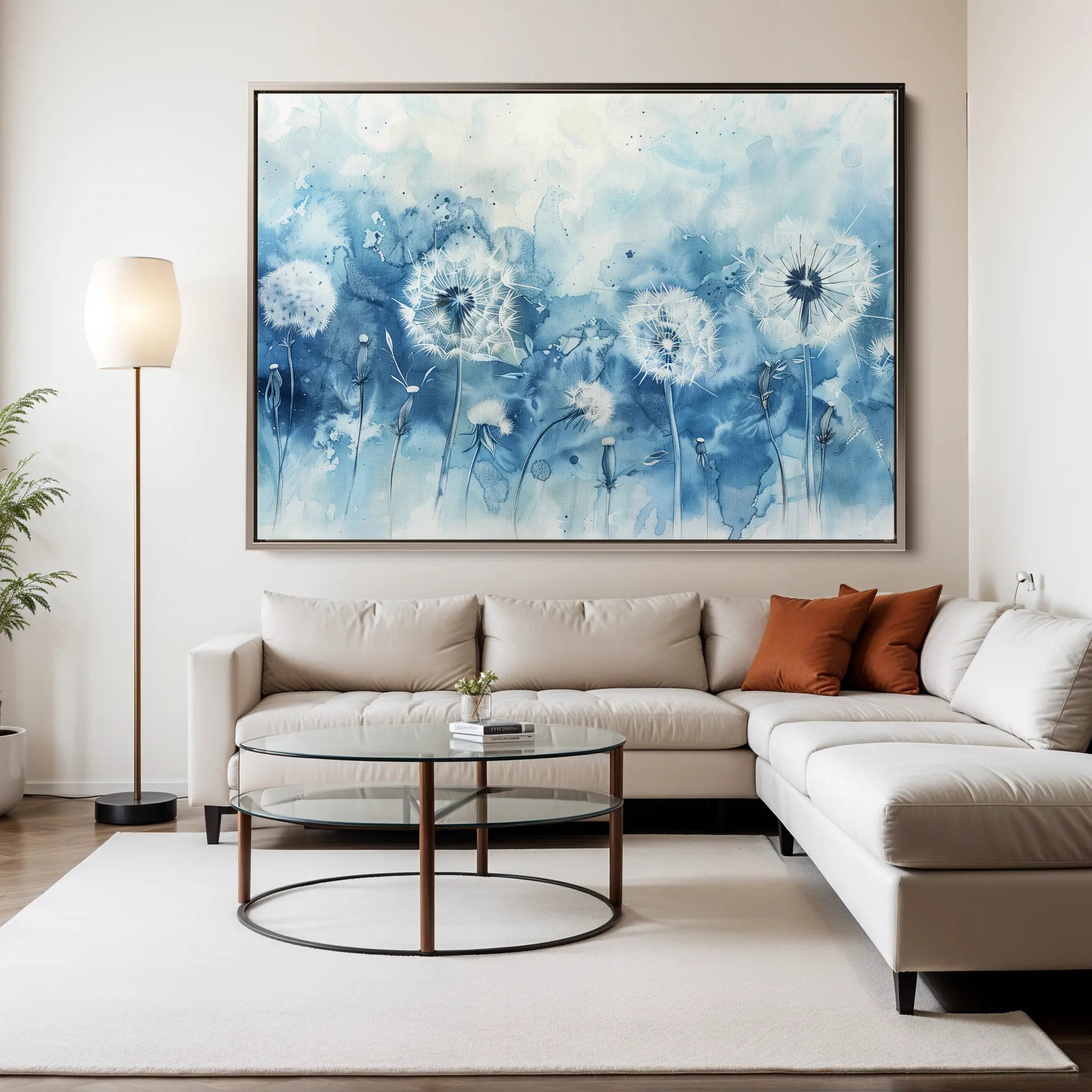 Floral Canvas Wall Art WAD758-F 90 x 60 cm / Stretched on hidden frame