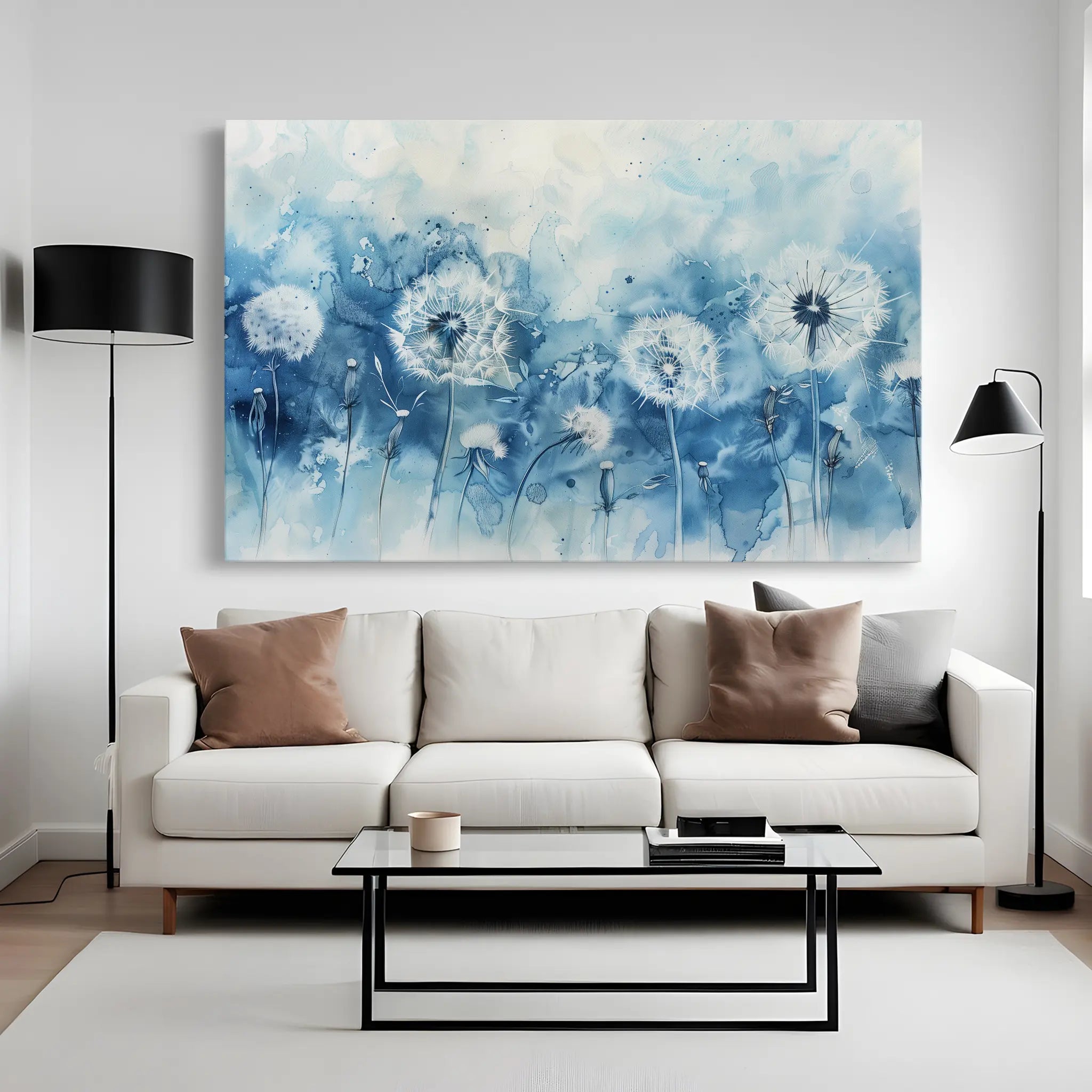 Floral Canvas Wall Art WAD758-F 90 x 60 cm / Stretched on hidden frame