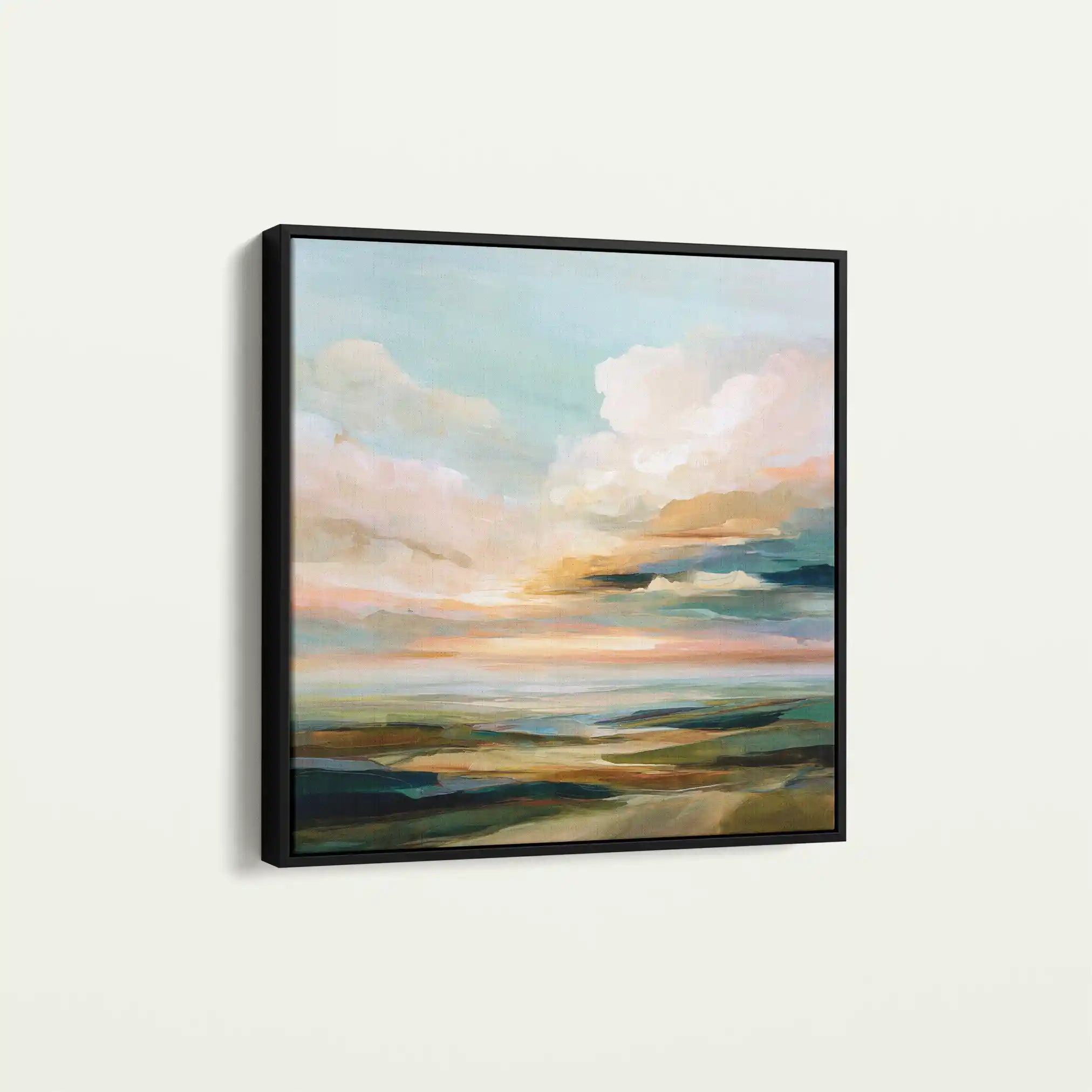 Abstract Canvas Wall Art WAD759-A 80 x 80 cm / Stretched on hidden frame