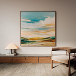 Abstract 760 Canvas Art 60 x 60 cm / Stretched on hidden frame
