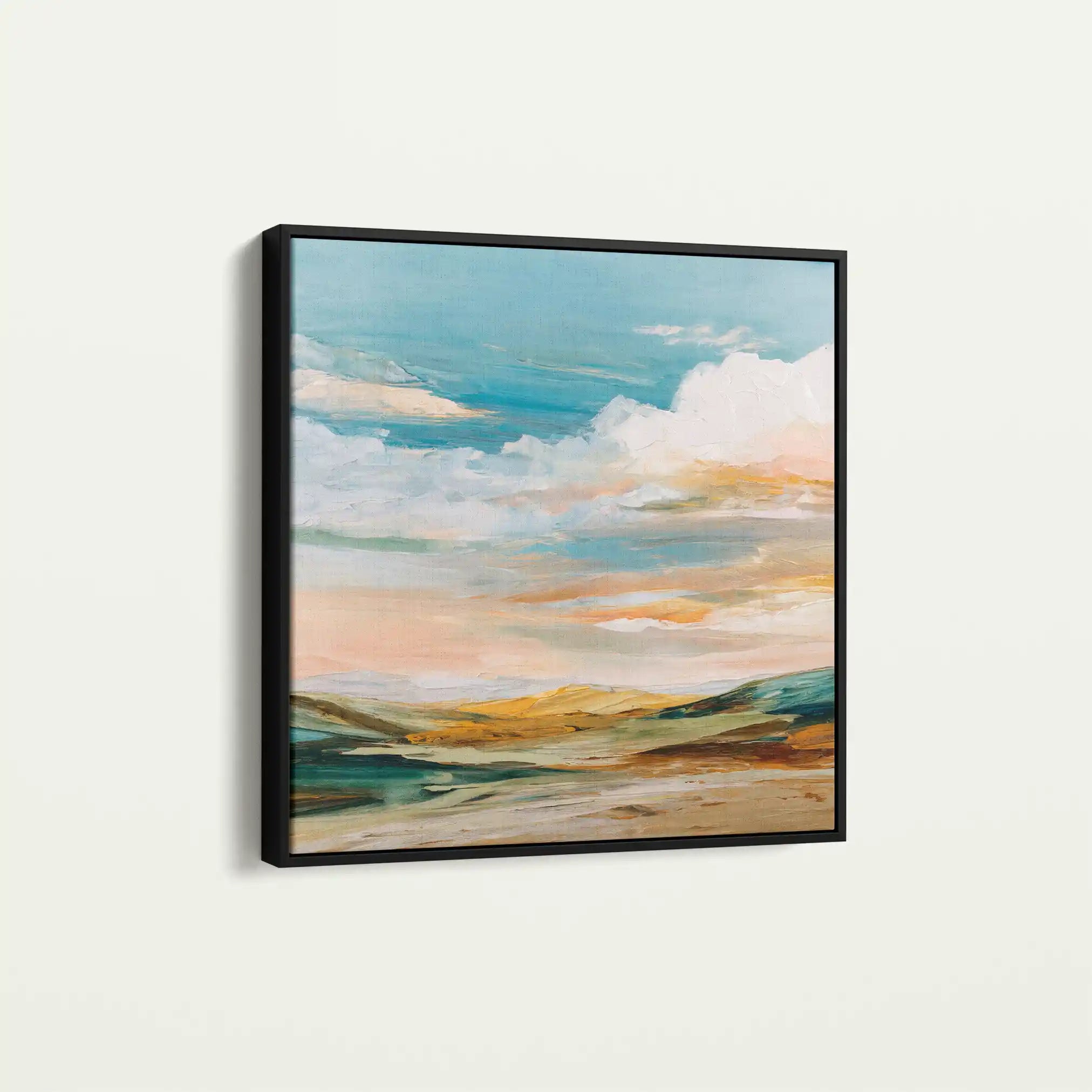 Abstract Canvas Wall Art WAD760-A 80 x 80 cm / Stretched on hidden frame