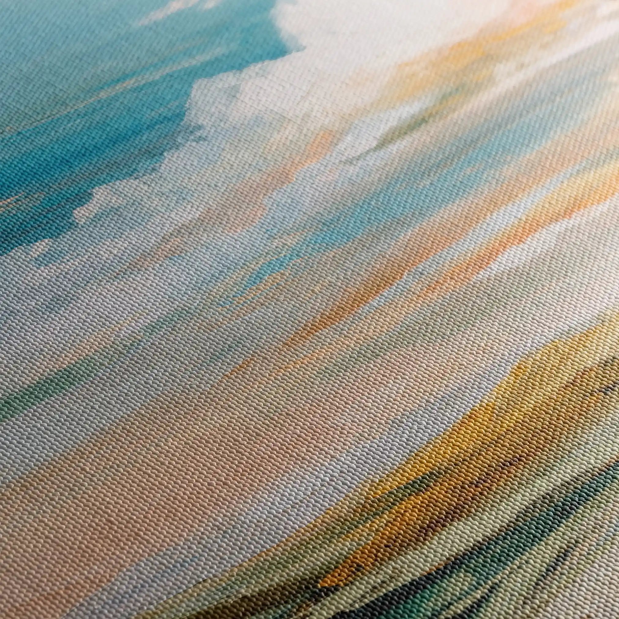 Abstract Canvas Wall Art WAD760-A 80 x 80 cm / Stretched on hidden frame