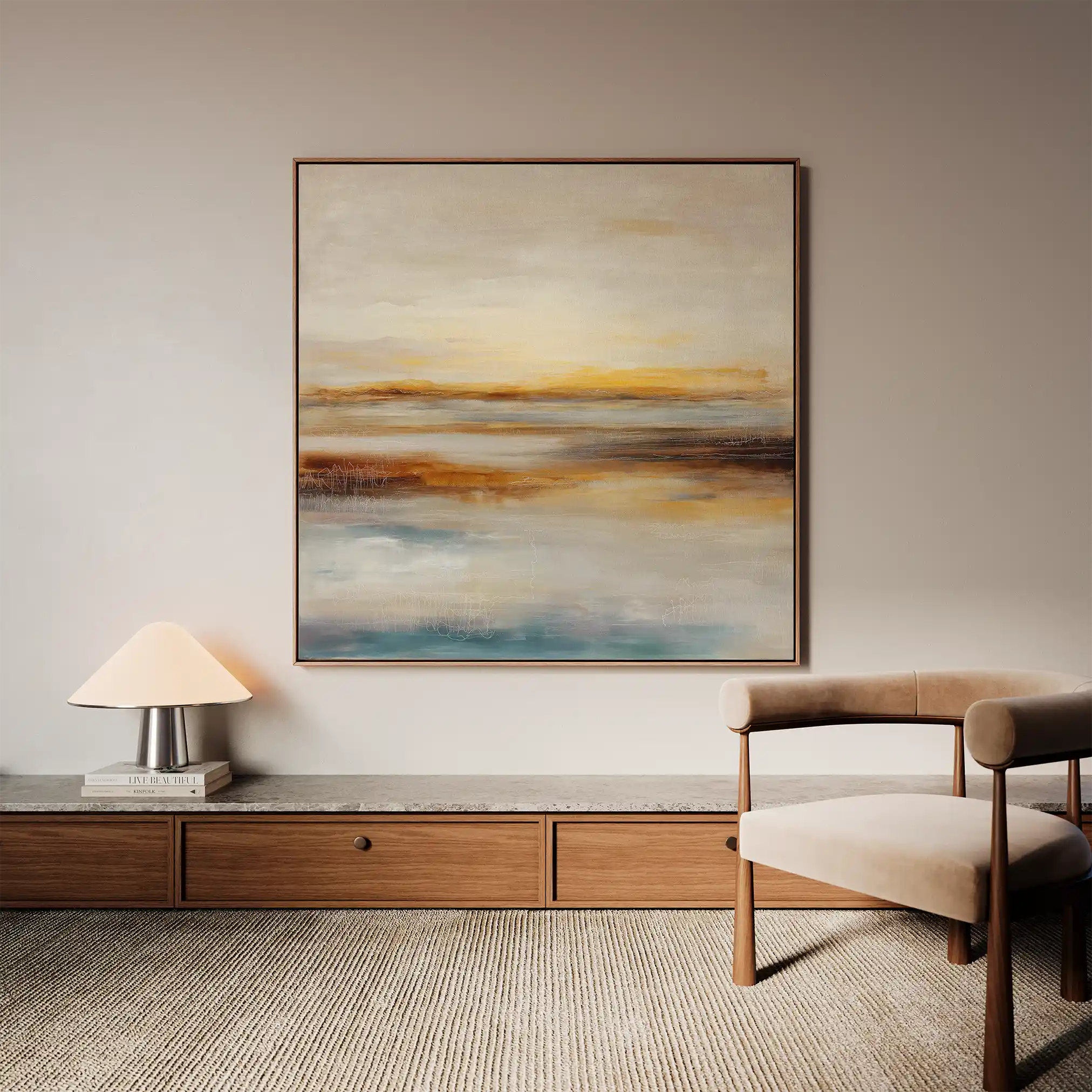 Abstract 761 Canvas Art 60 x 60 cm / Stretched on hidden frame