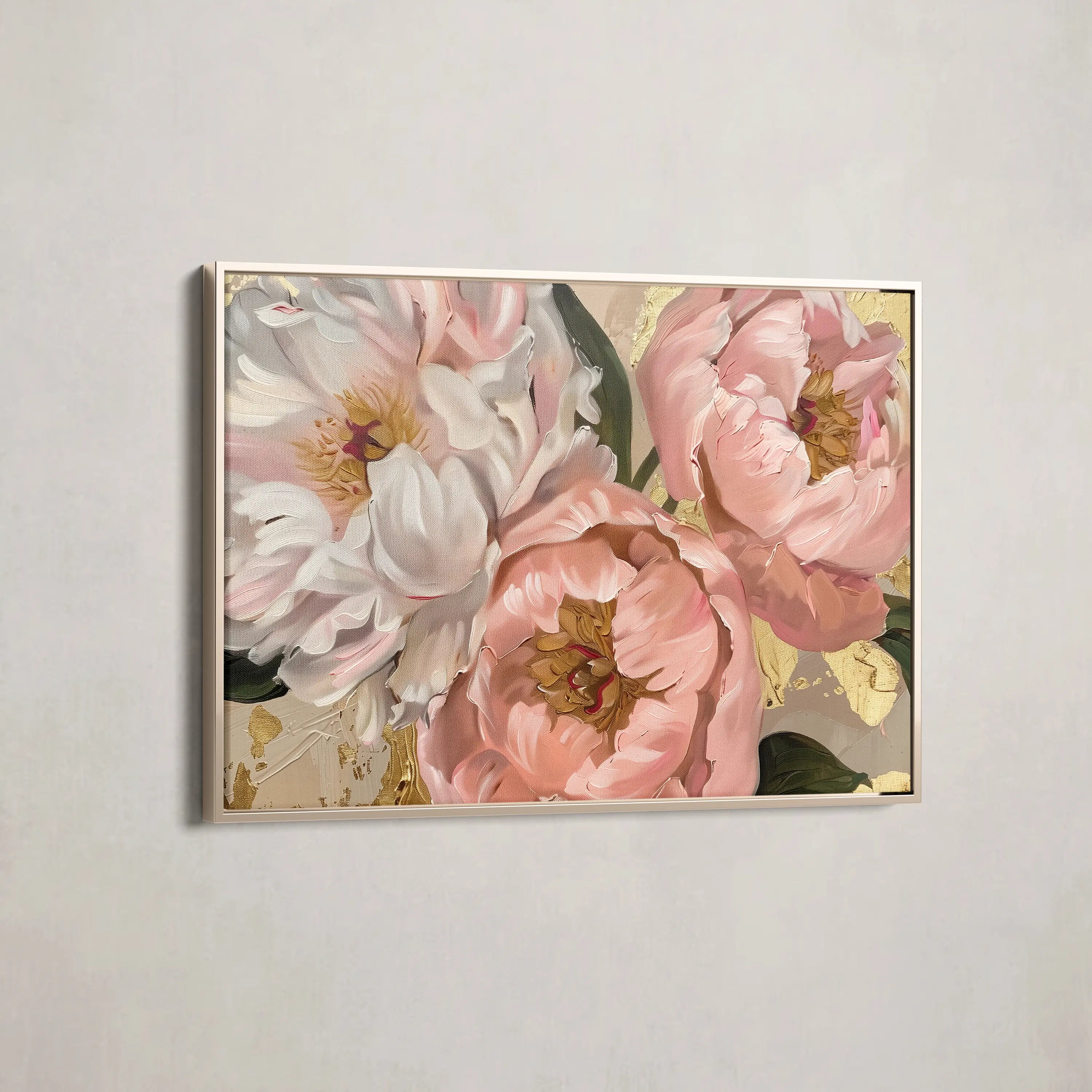 Floral Canvas Wall Art WAD764-F 90 x 60 cm / Stretched on hidden frame