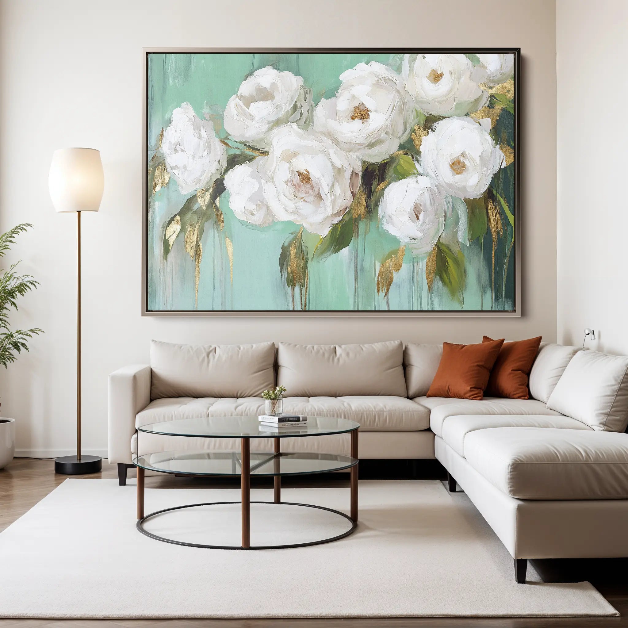 Floral Canvas Wall Art WAD765-F 90 x 60 cm / Stretched on hidden frame