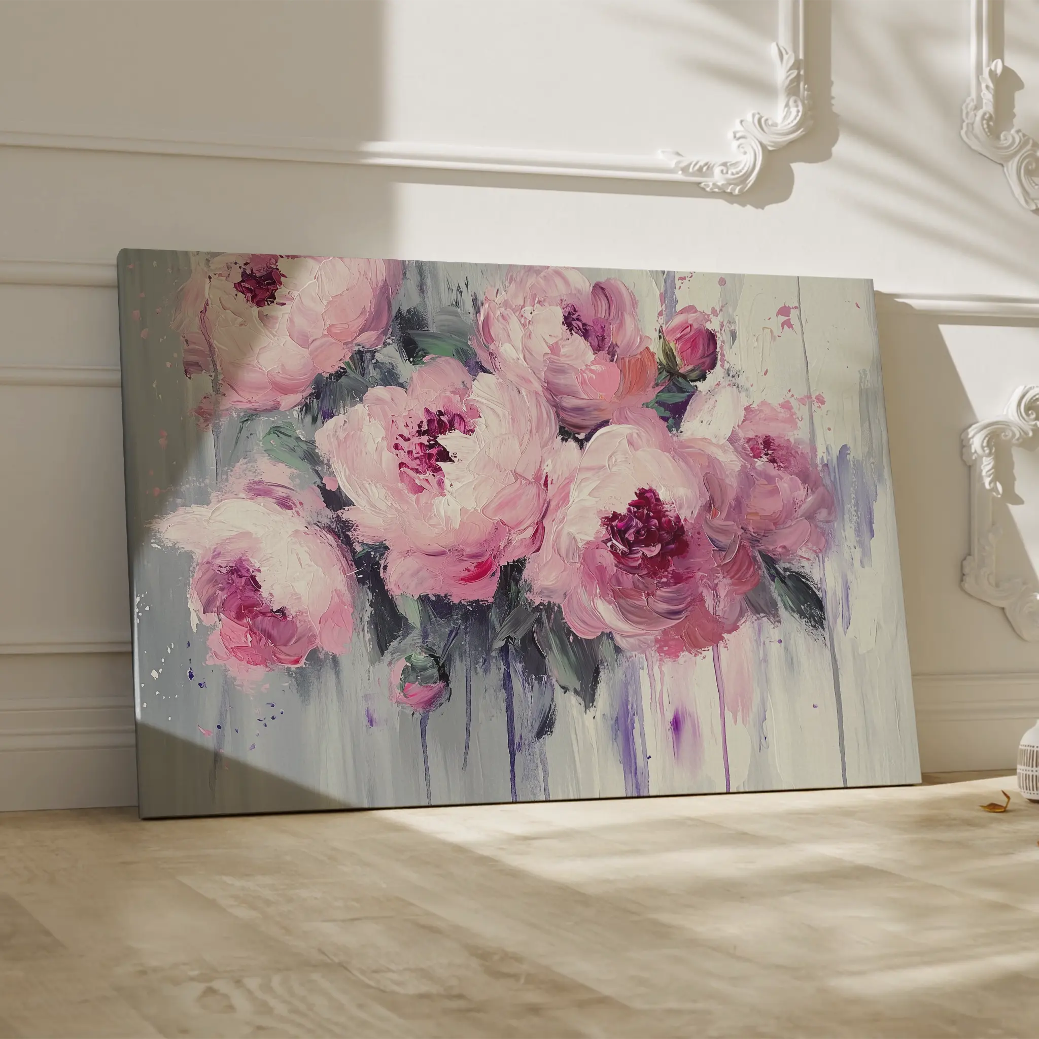 Floral Canvas Wall Art WAD766-F 90 x 60 cm / Stretched on hidden frame