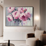 Floral Canvas Wall Art WAD766-F 90 x 60 cm / Stretched on hidden frame