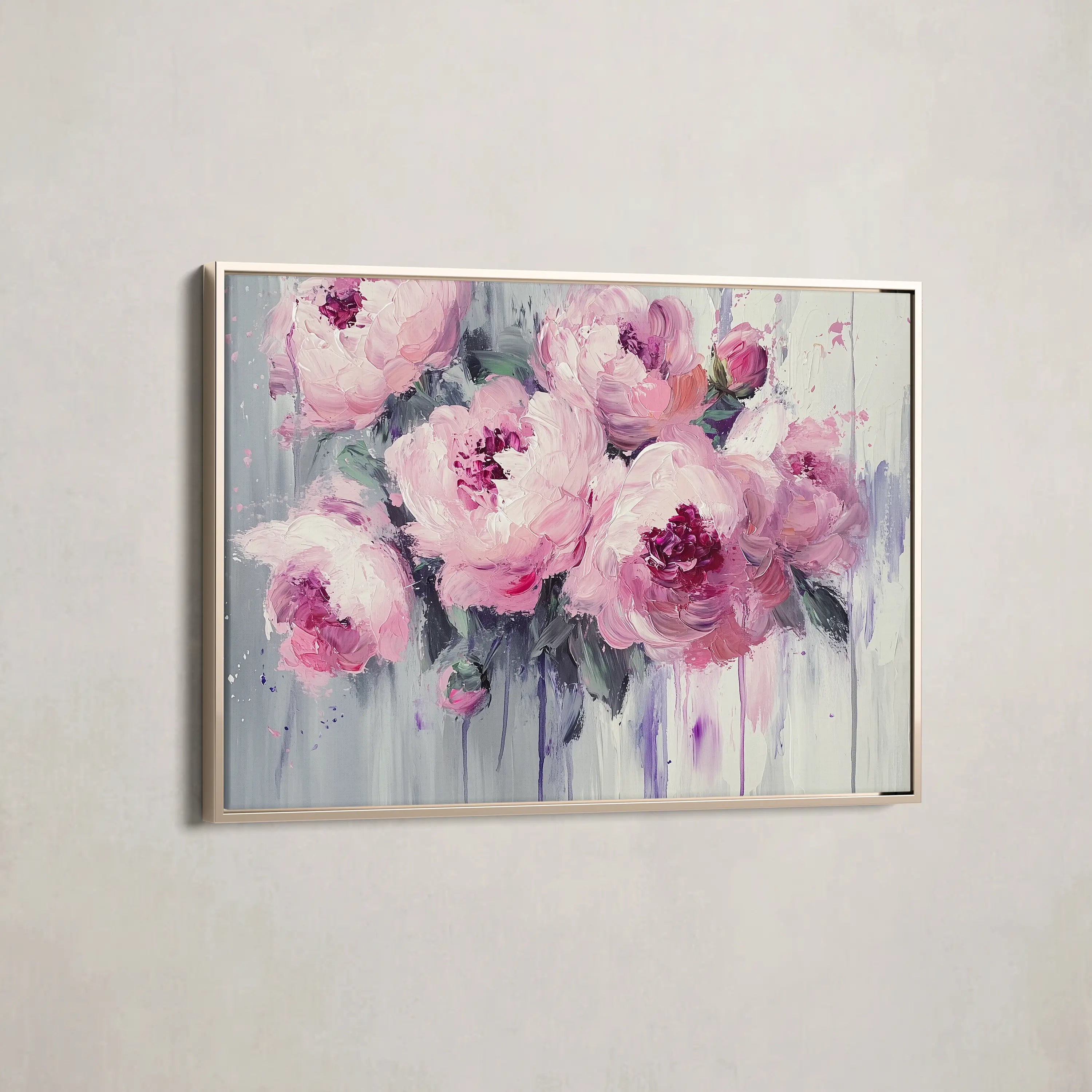 Floral Canvas Wall Art WAD766-F 90 x 60 cm / Stretched on hidden frame