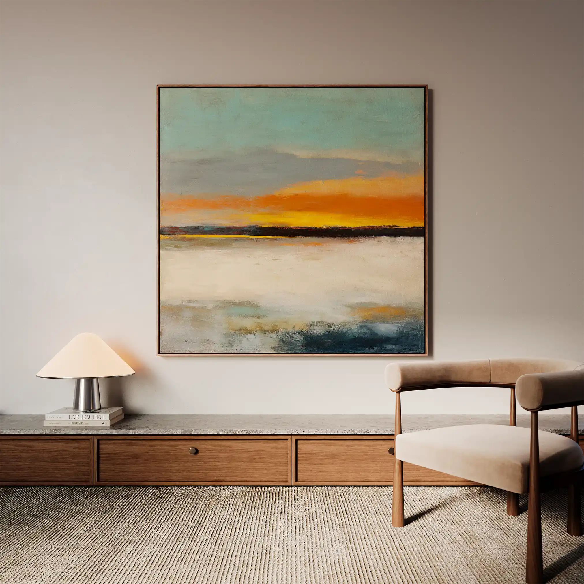 Abstract 768 Canvas Art 60 x 60 cm / Stretched on hidden frame