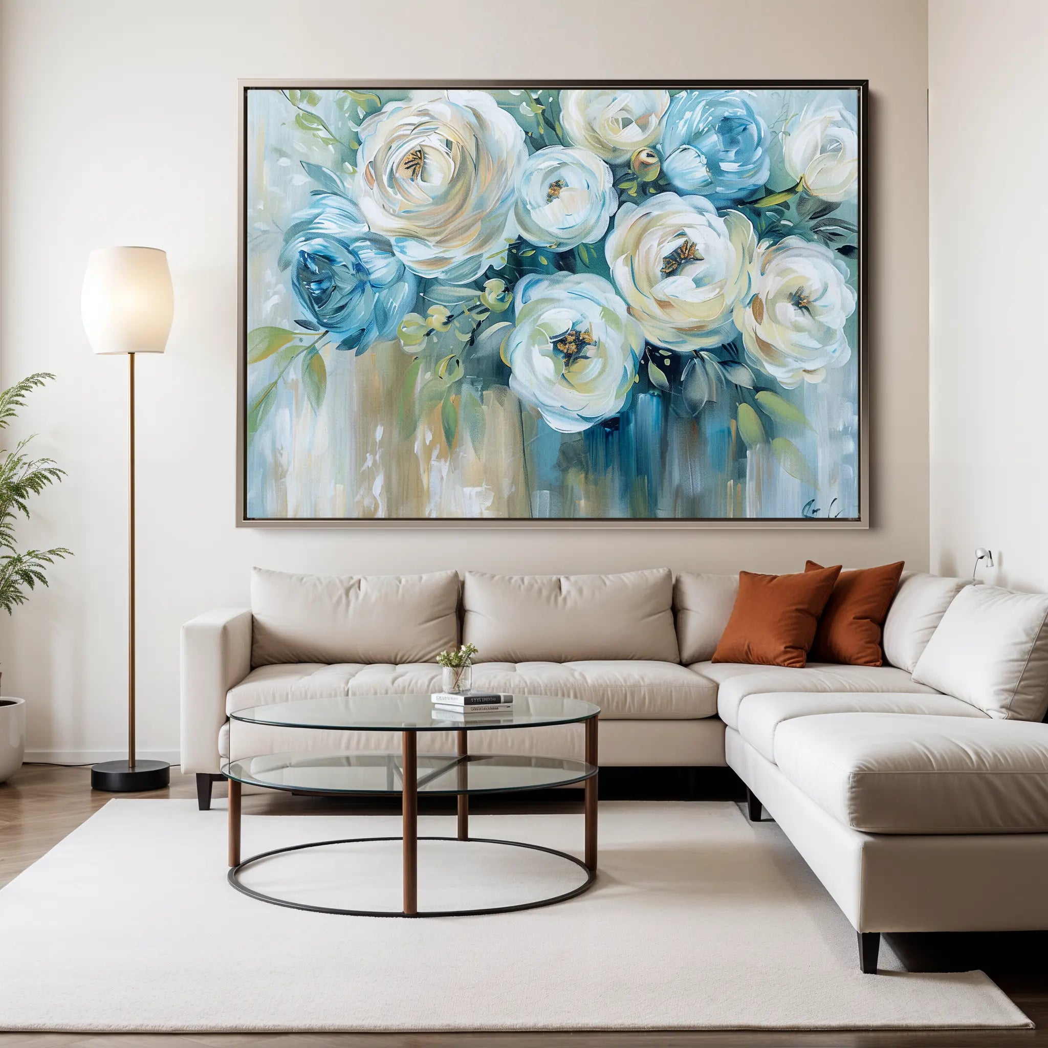 Floral Canvas Wall Art WAD769-F 90 x 60 cm / Stretched on hidden frame