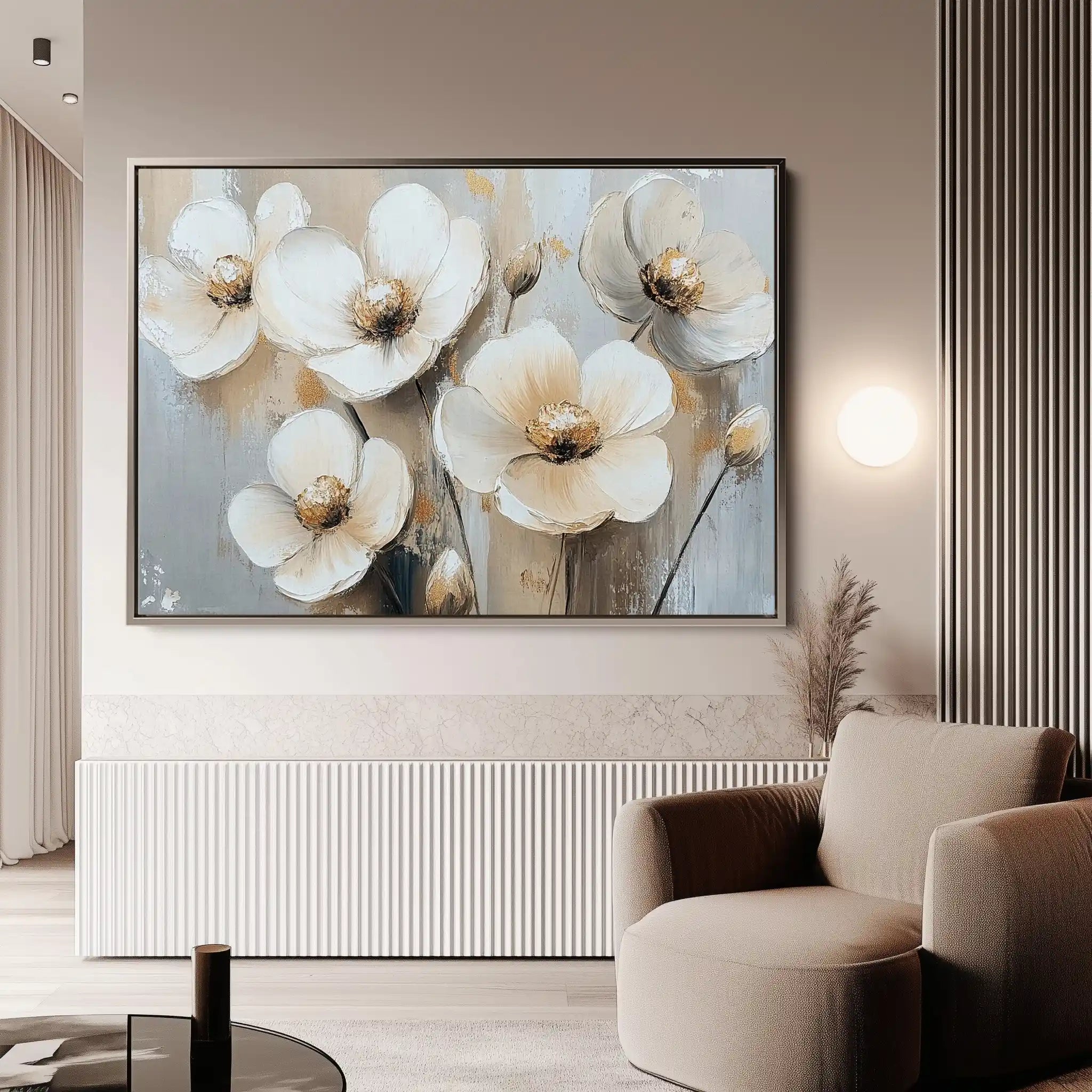 Floral Canvas Wall Art WAD770-F 90 x 60 cm / Stretched on hidden frame