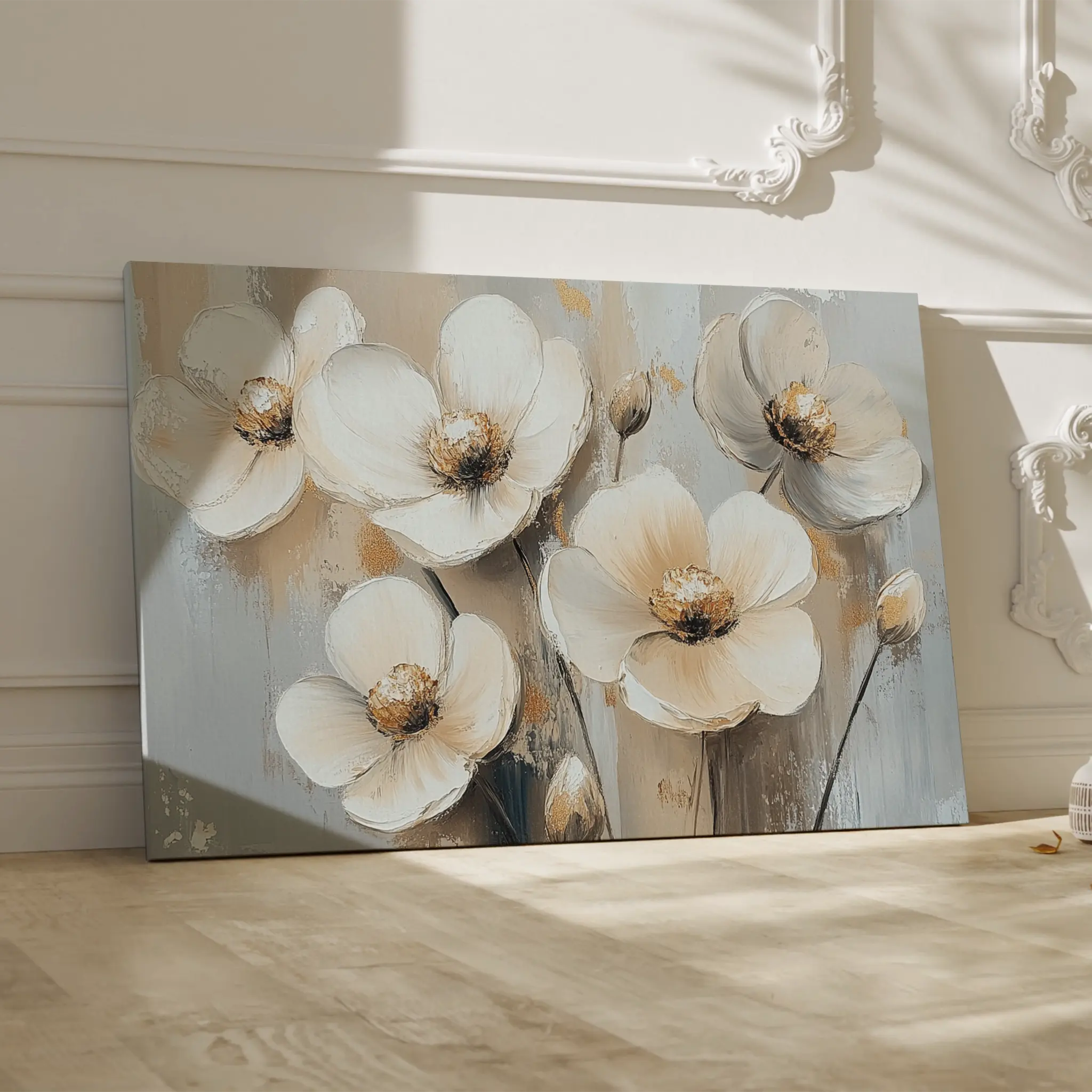 Floral Canvas Wall Art WAD770-F 90 x 60 cm / Stretched on hidden frame