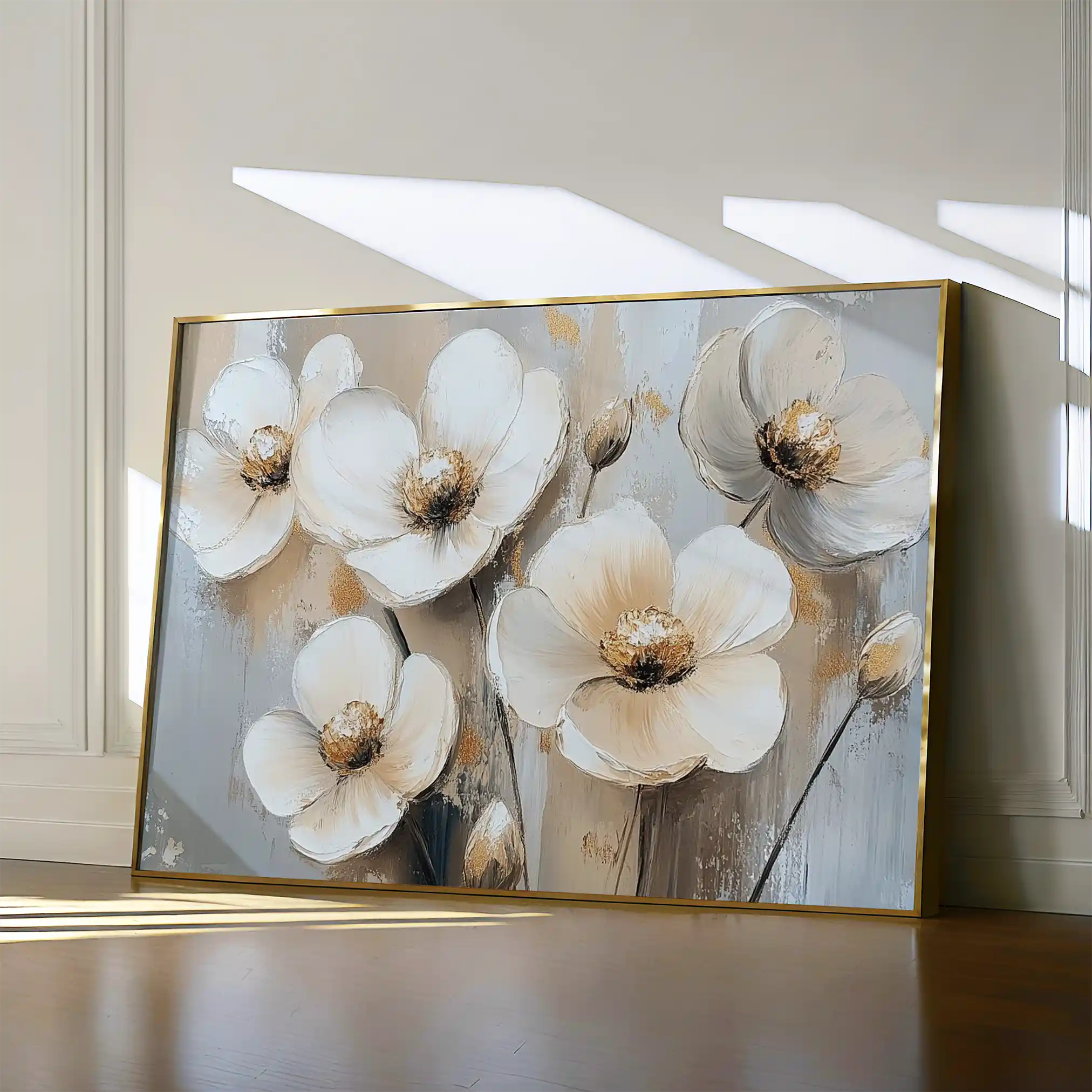 Floral Canvas Wall Art WAD770-F 90 x 60 cm / Stretched on hidden frame
