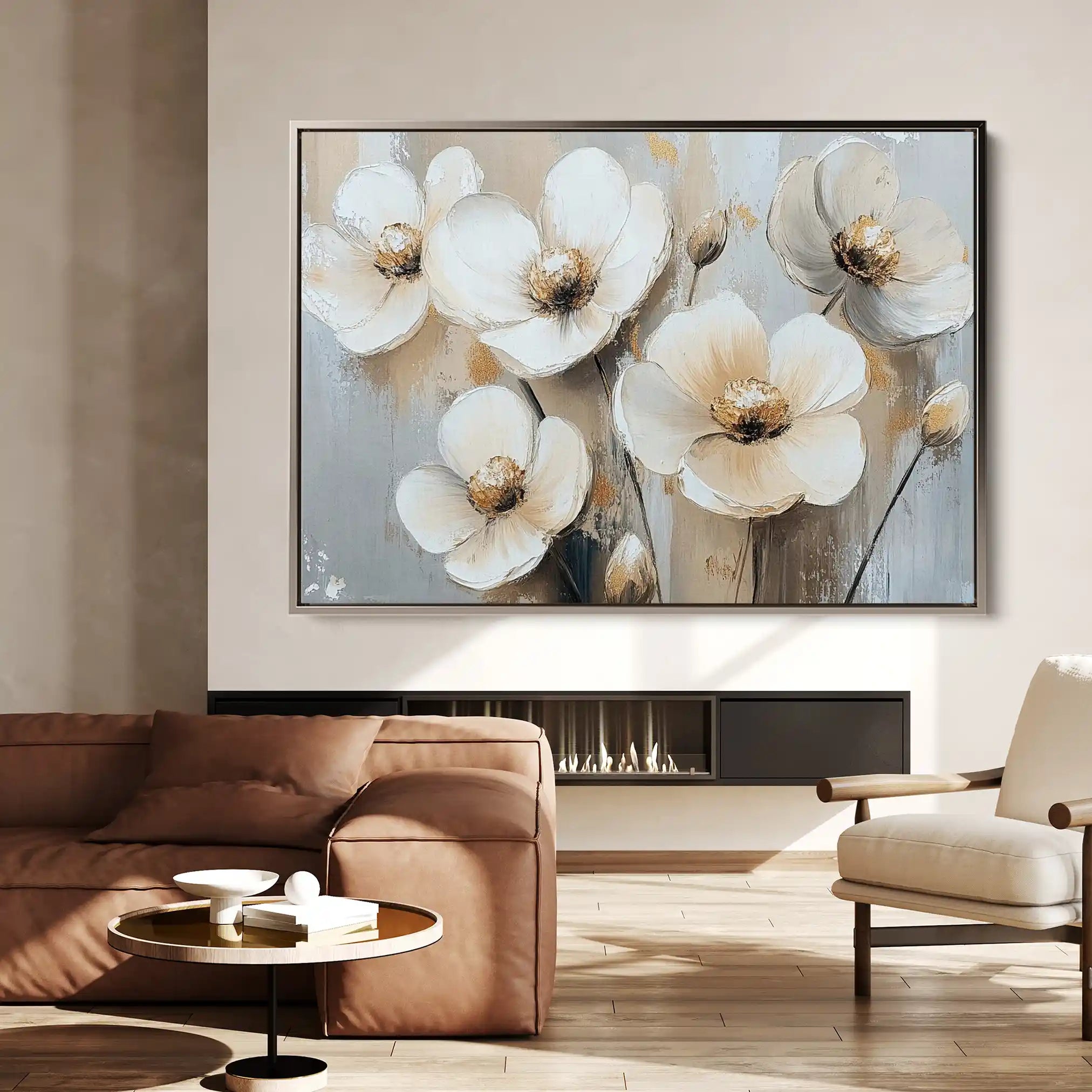 Floral Canvas Wall Art WAD770-F 90 x 60 cm / Stretched on hidden frame